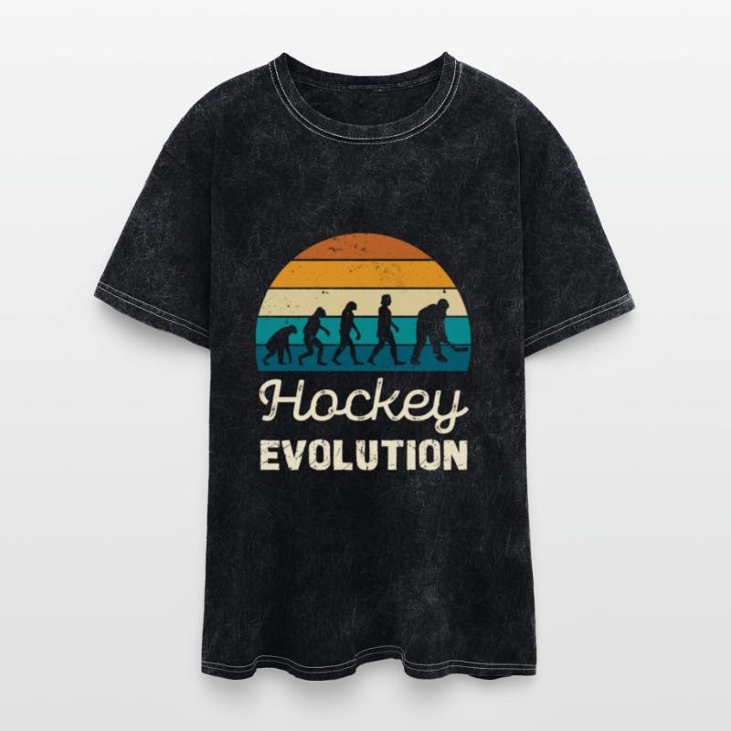 Hockey Evolution Retro Style Design