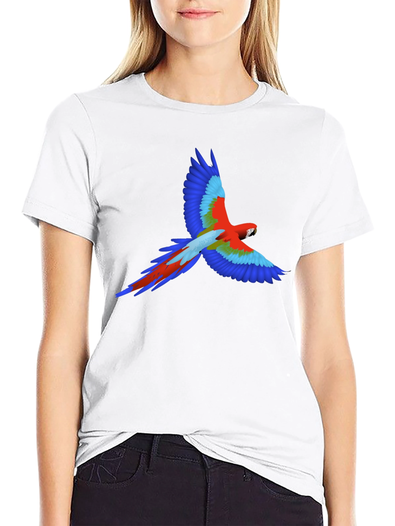 Vibrant Parrot Graphic Tee - Stylish & Unique Design