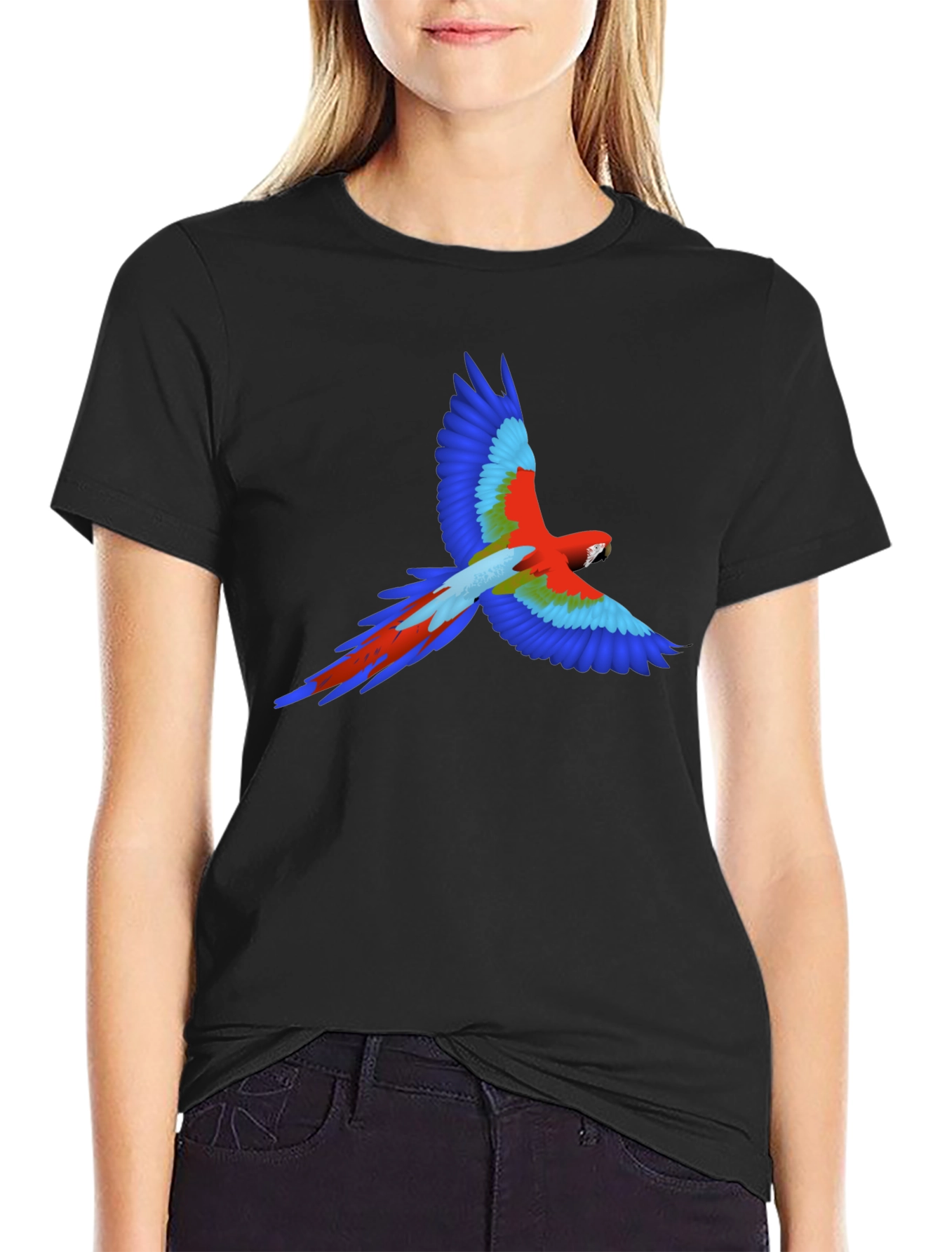 Vibrant Parrot Graphic Tee - Stylish & Unique Design