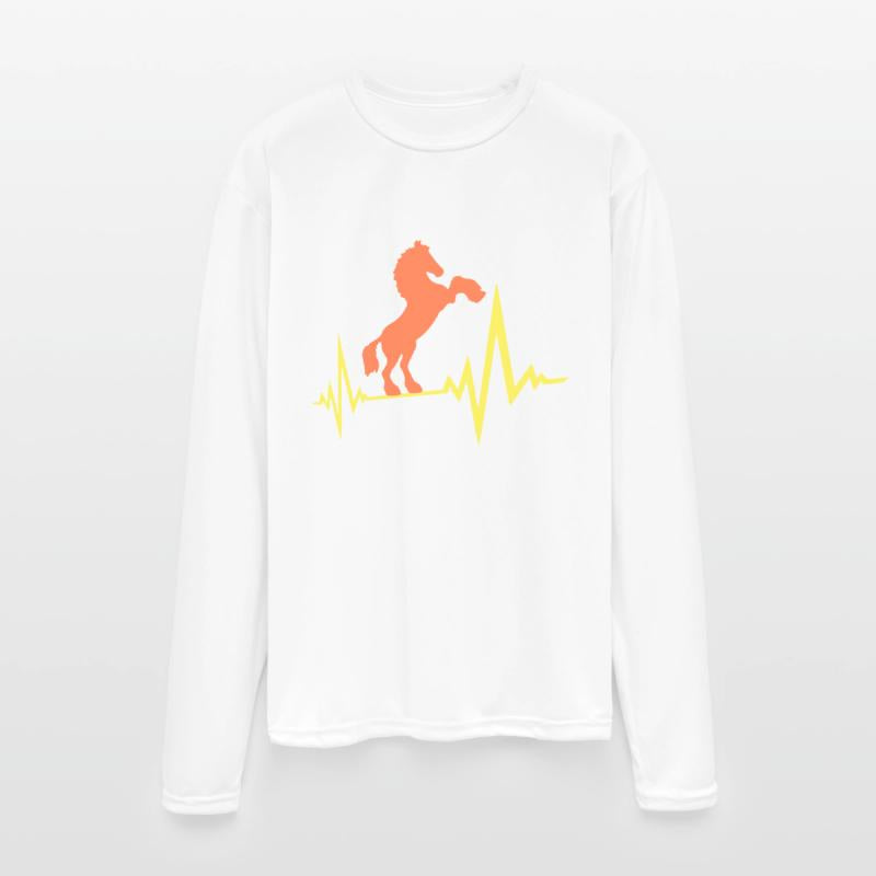 Horse Pulse Heartbeat Frequency ECG Line Cool Fun