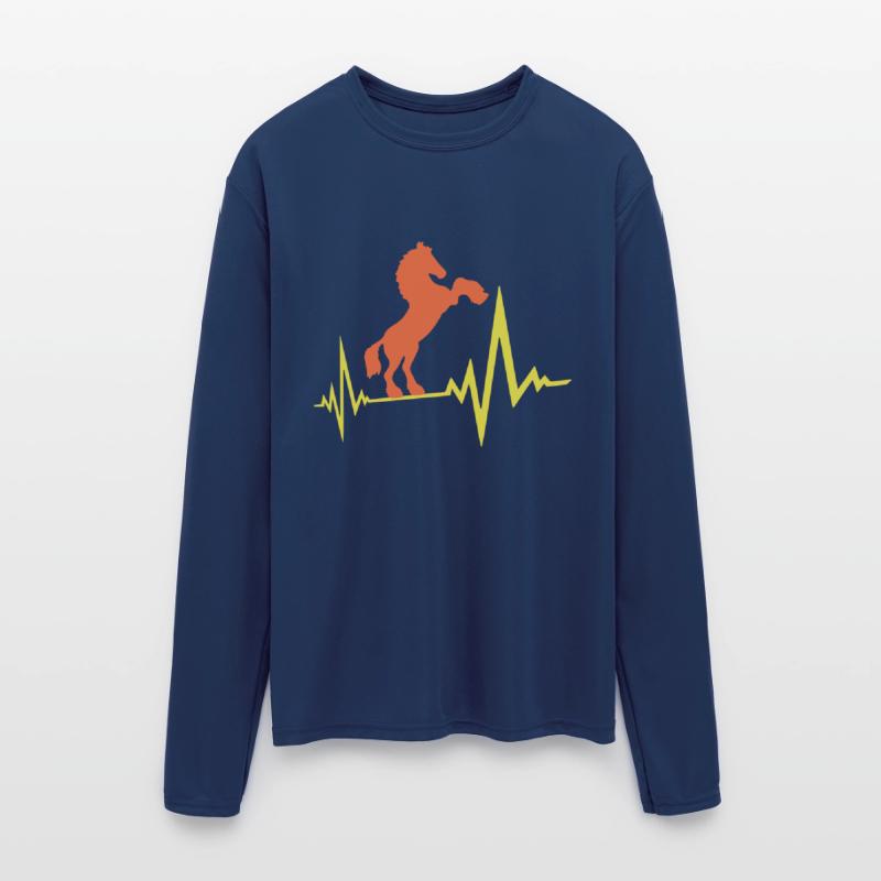 Horse Pulse Heartbeat Frequency ECG Line Cool Fun