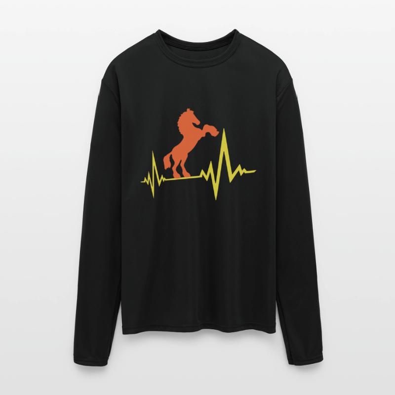 Horse Pulse Heartbeat Frequency ECG Line Cool Fun