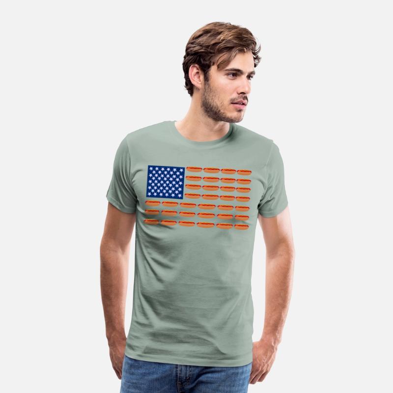 Hot Dog American Flag Patriotic