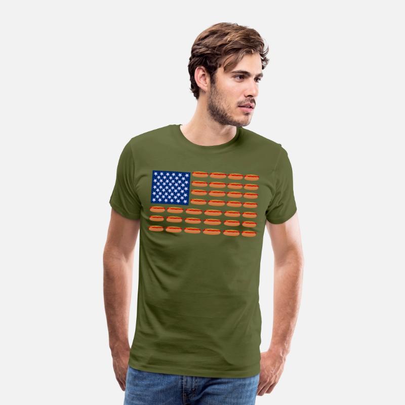 Hot Dog American Flag Patriotic