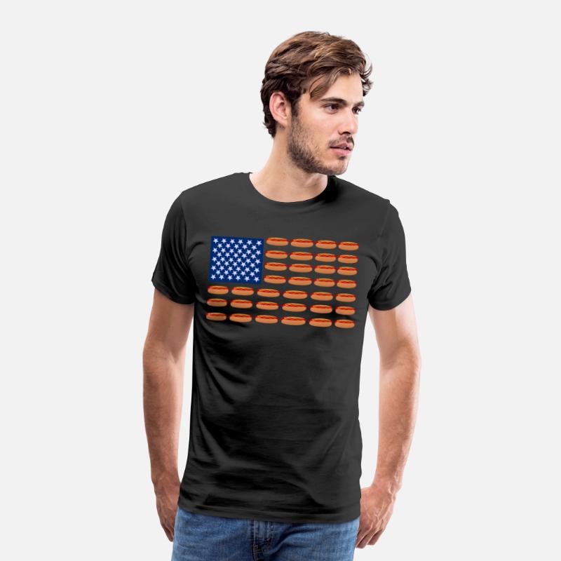 Hot Dog American Flag Patriotic