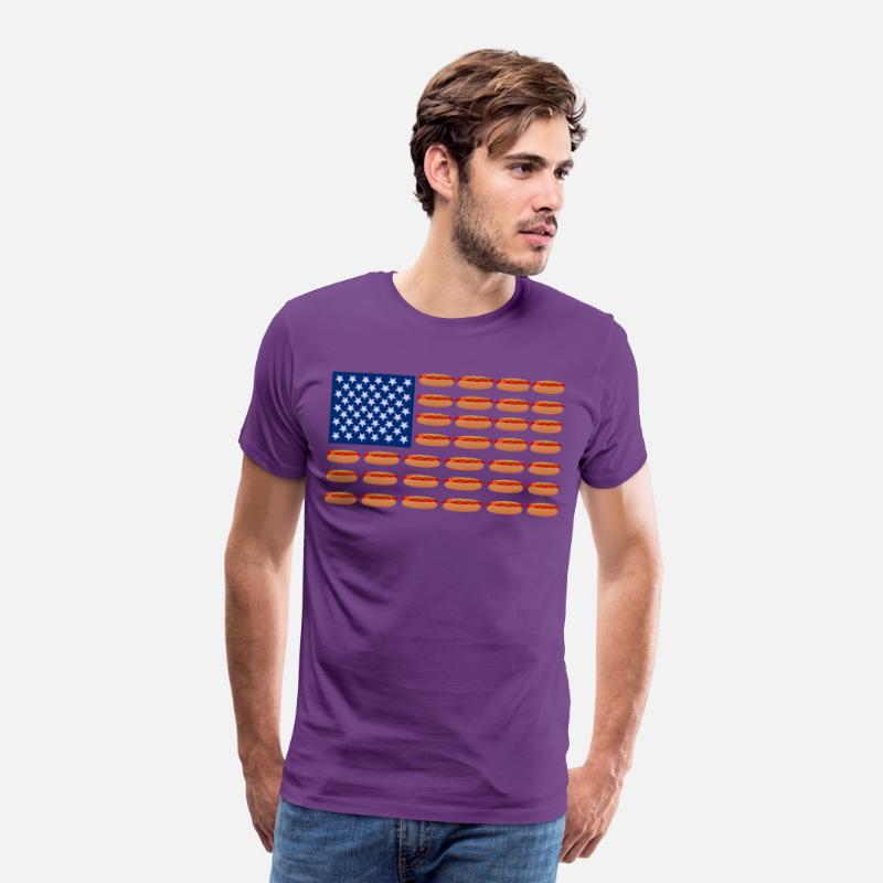 Hot Dog American Flag Patriotic