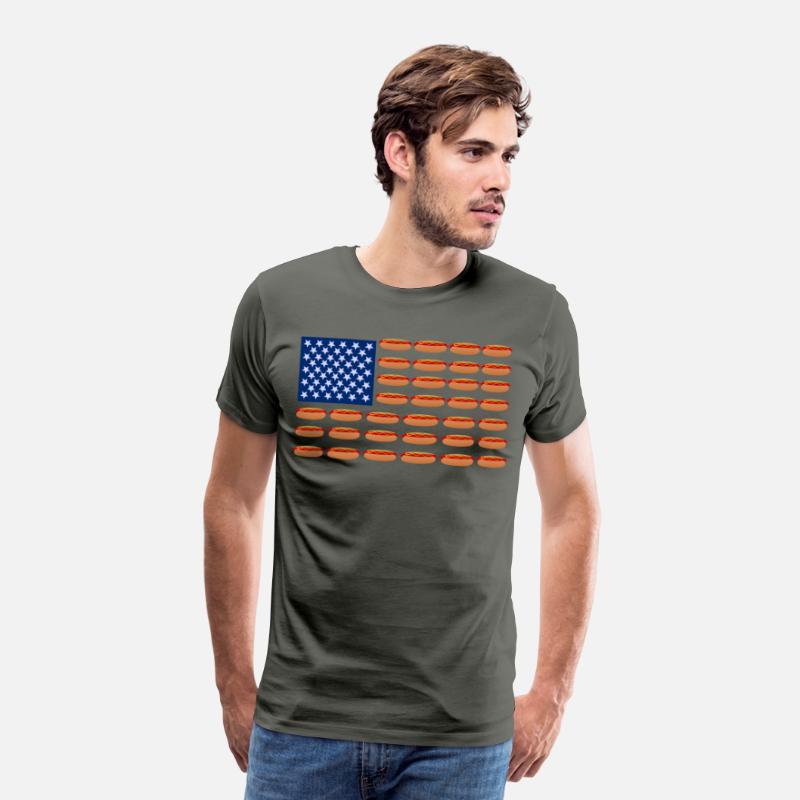 Hot Dog American Flag Patriotic