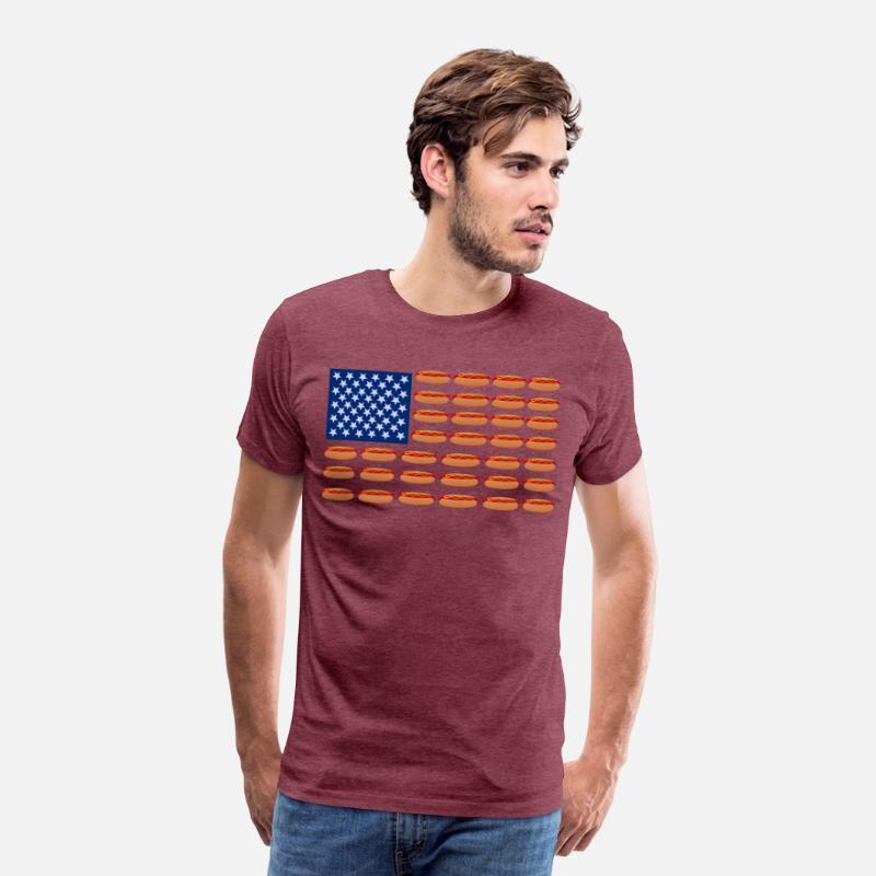Hot Dog American Flag Patriotic