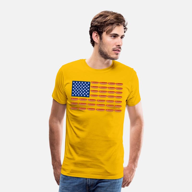 Hot Dog American Flag Patriotic