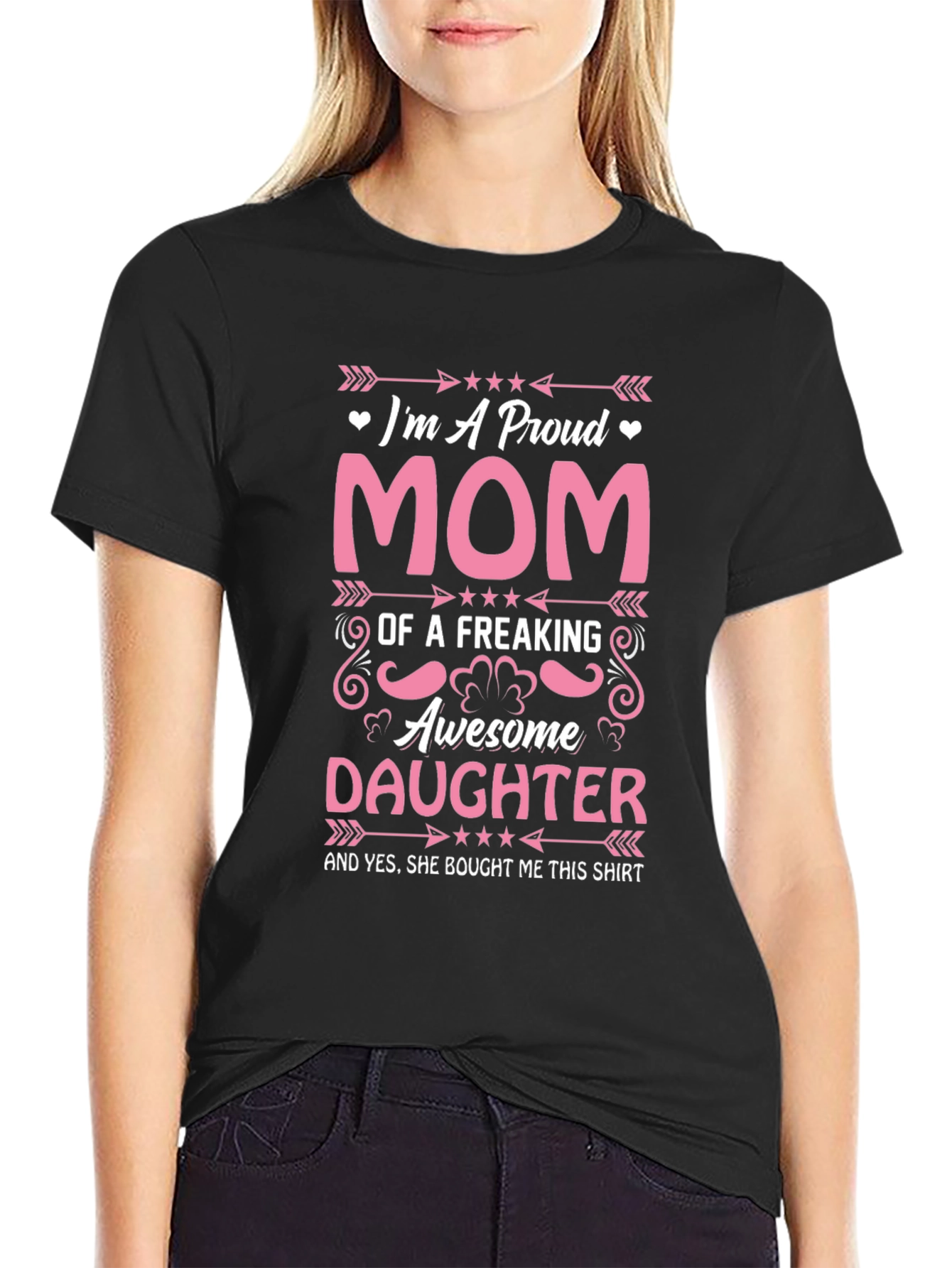 Proud Mom T-Shirt: Awesome Daughter Gift