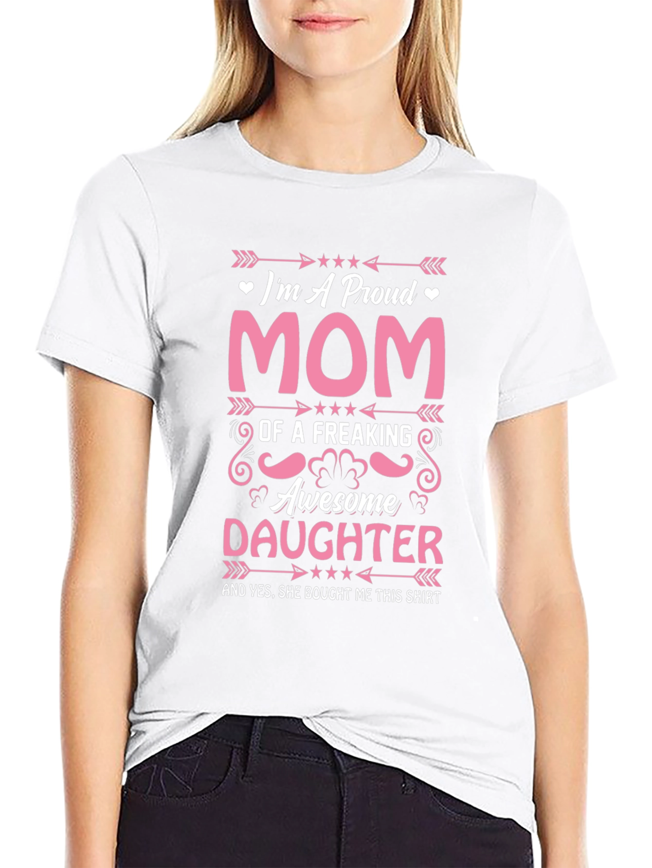 Proud Mom T-Shirt: Awesome Daughter Gift