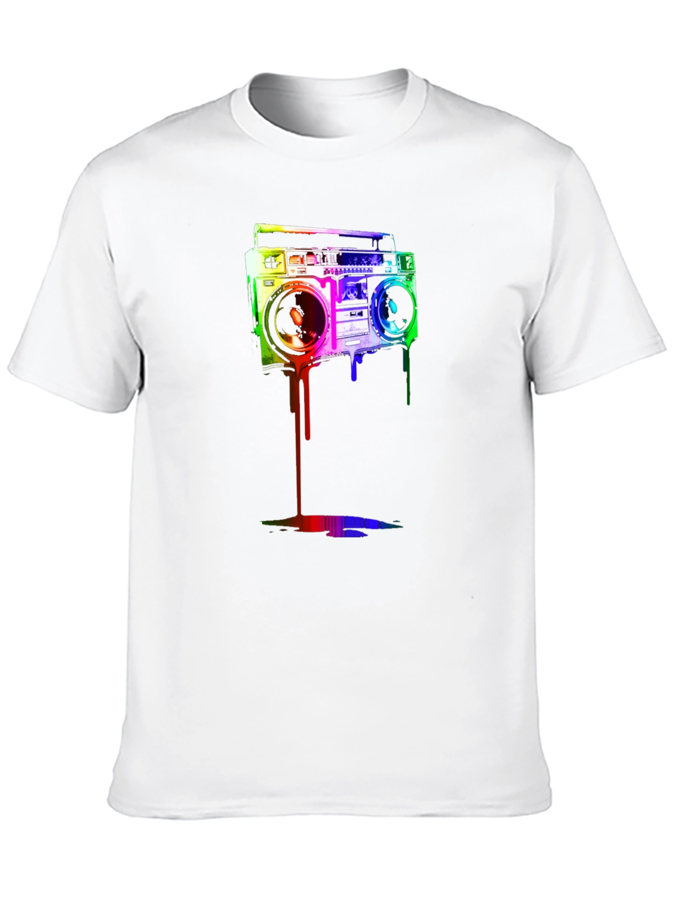 Retro Boombox Graphic Tee - Cool Casual Style