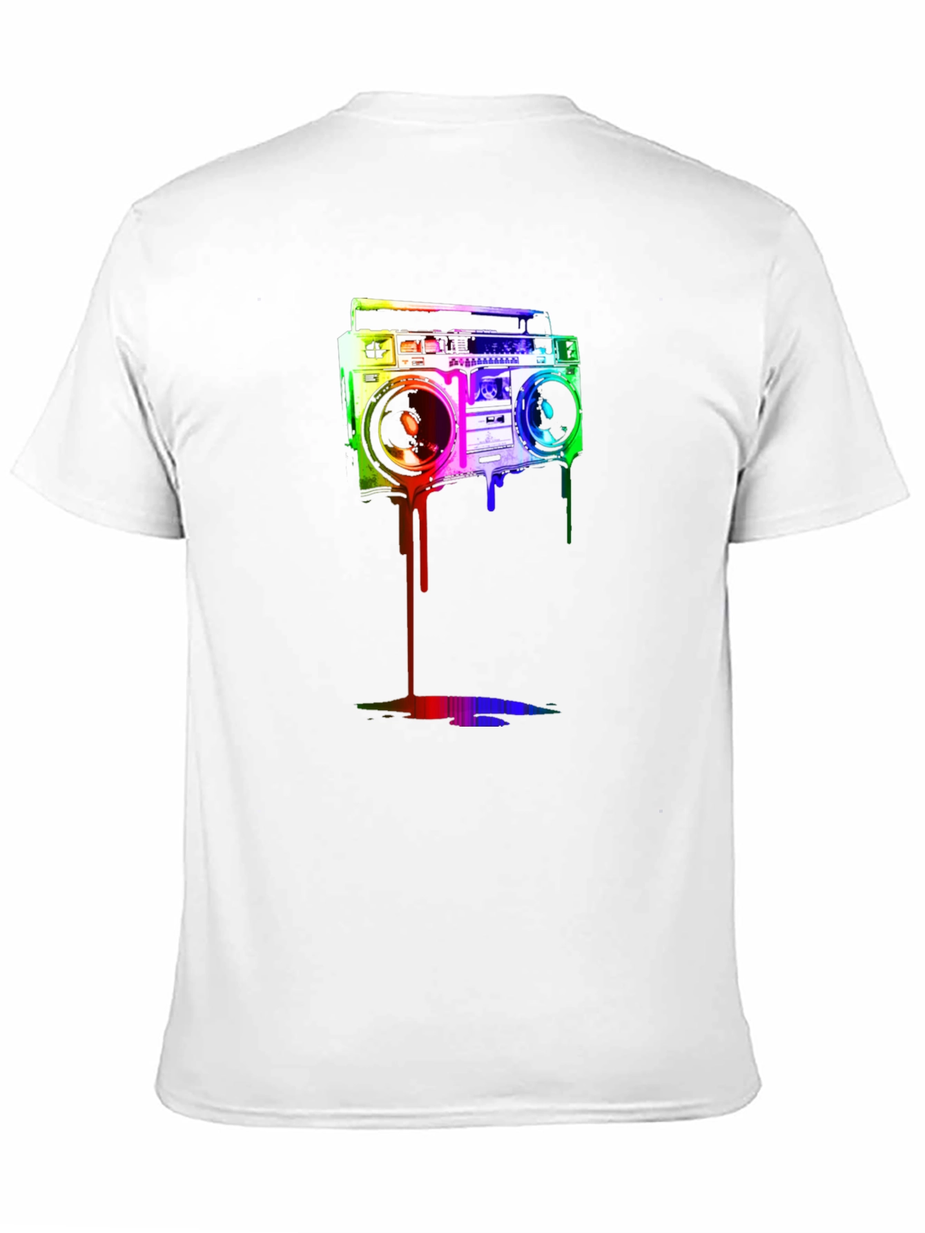 Retro Boombox Graphic Tee - Cool Casual Style
