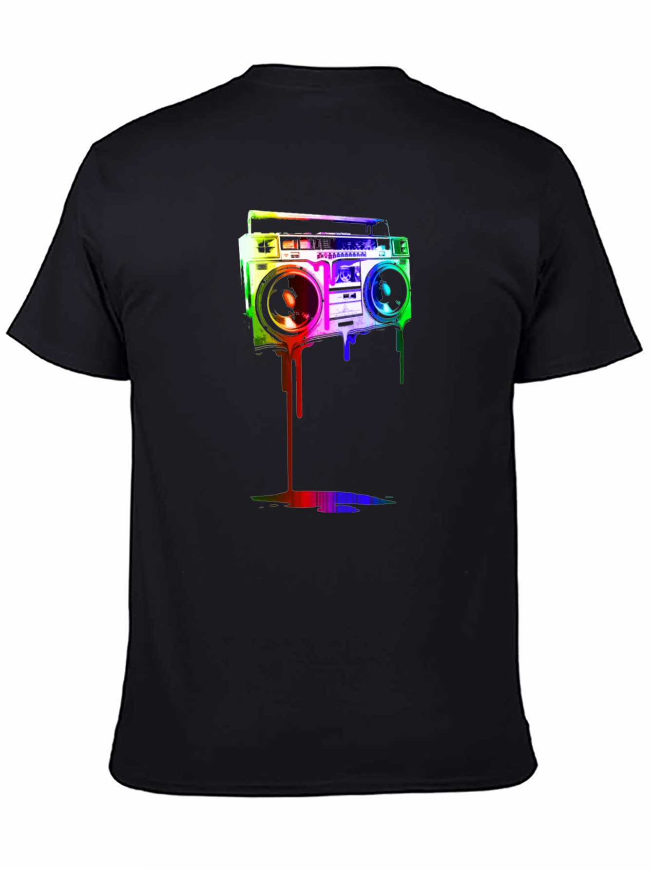 Retro Boombox Graphic Tee - Cool Casual Style