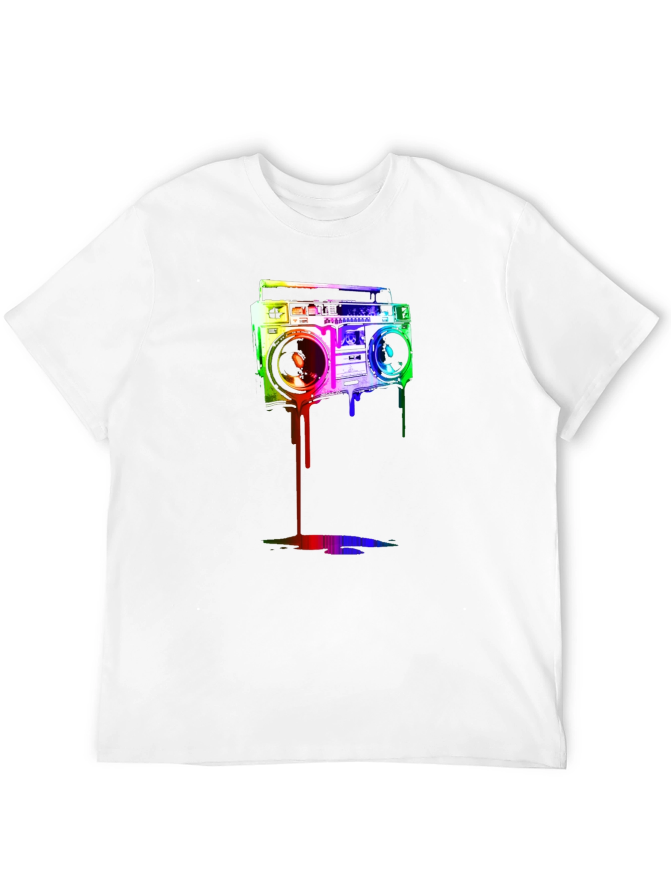 Retro Boombox Graphic Tee - Cool Casual Style
