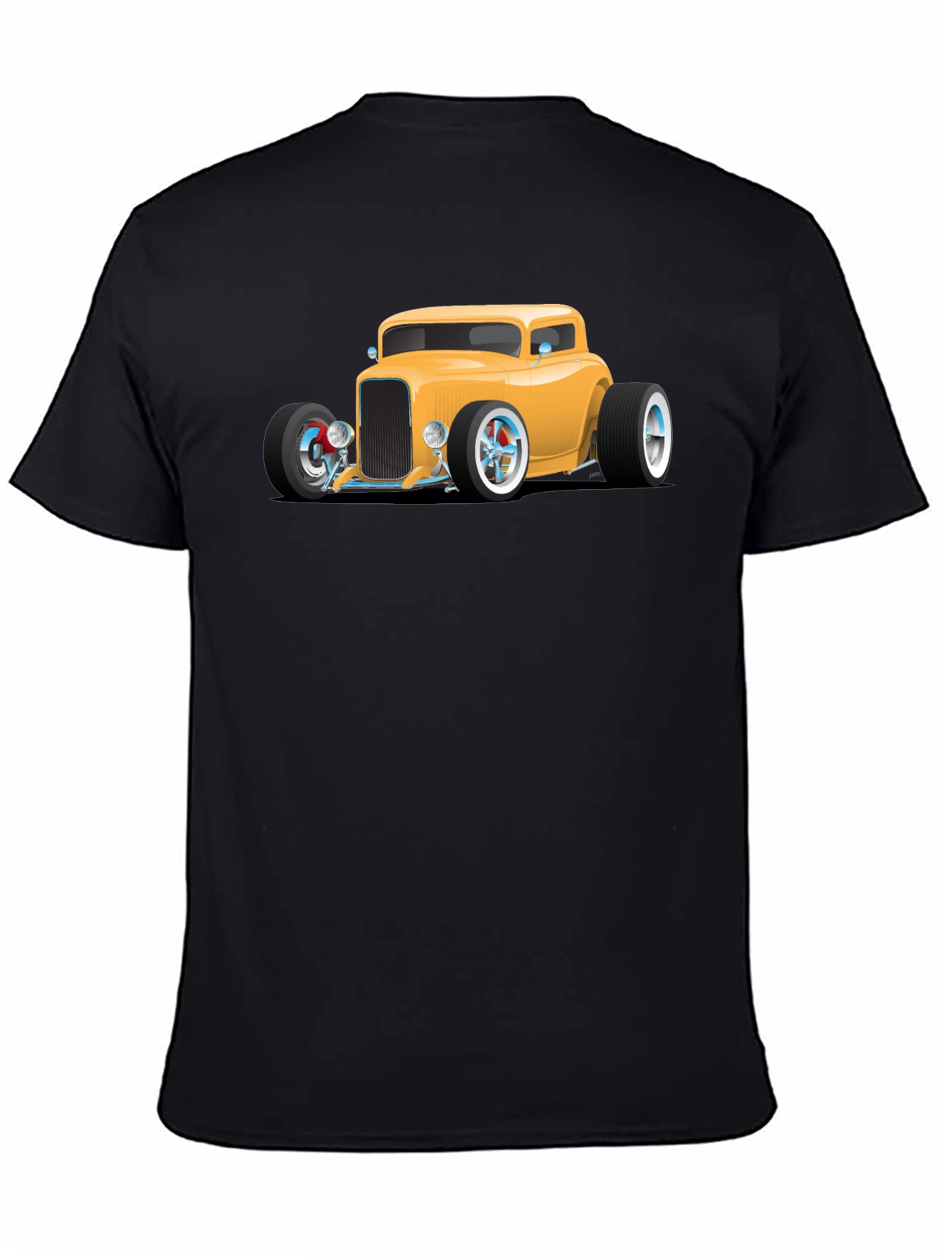 Hot Rod Car Graphic Tee - Black
