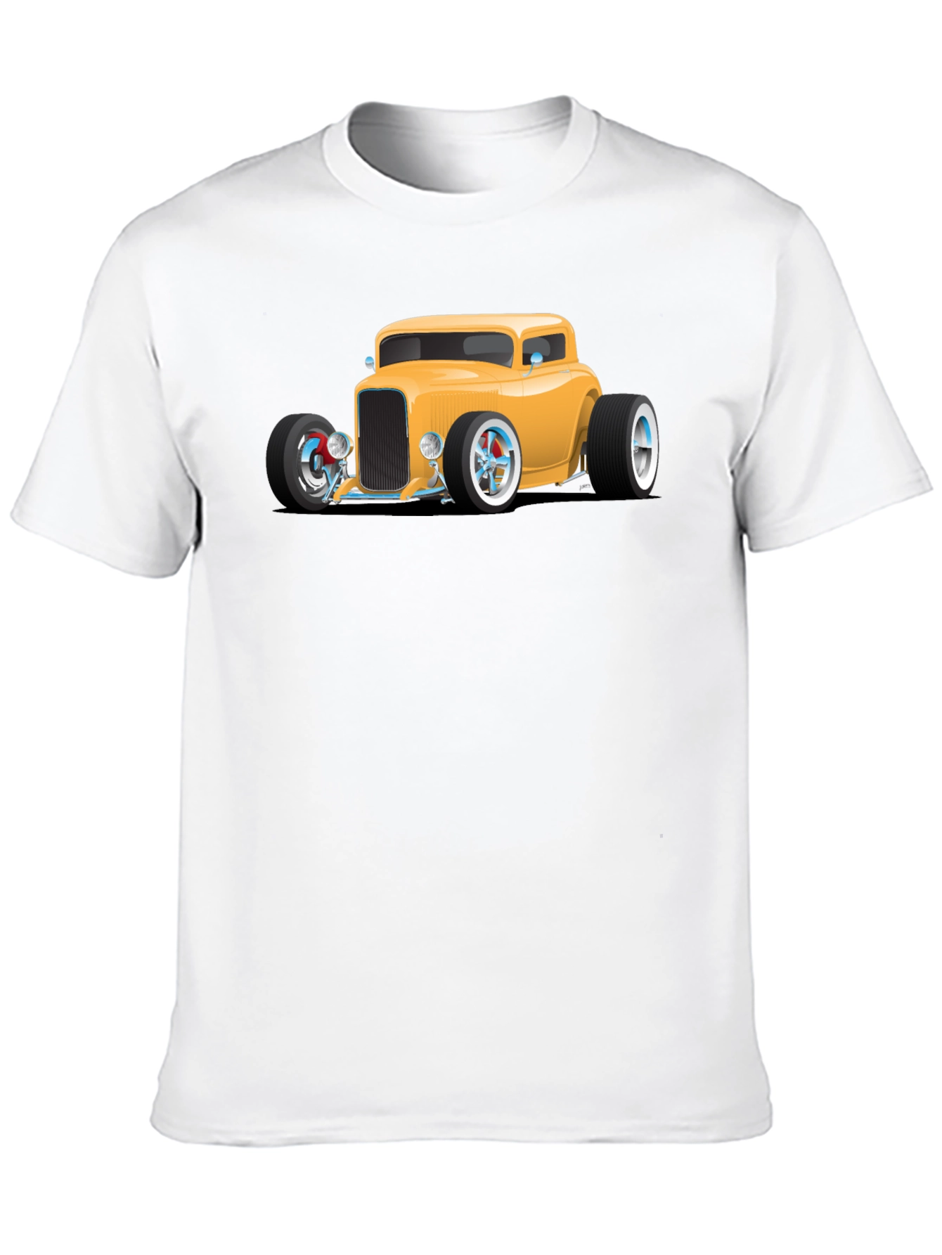 Hot Rod Car Graphic Tee - Black