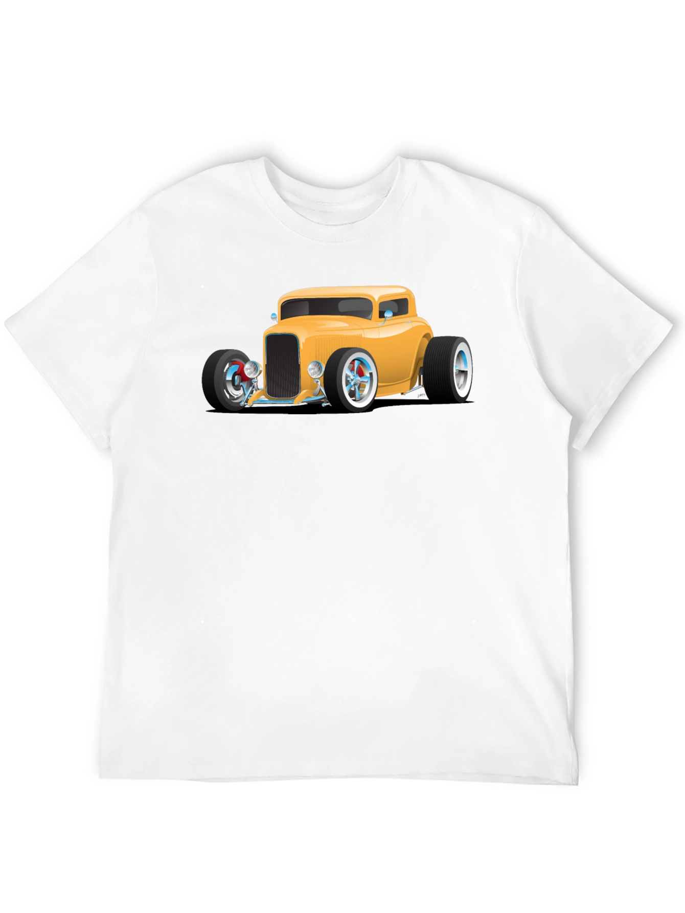 Hot Rod Car Graphic Tee - Black