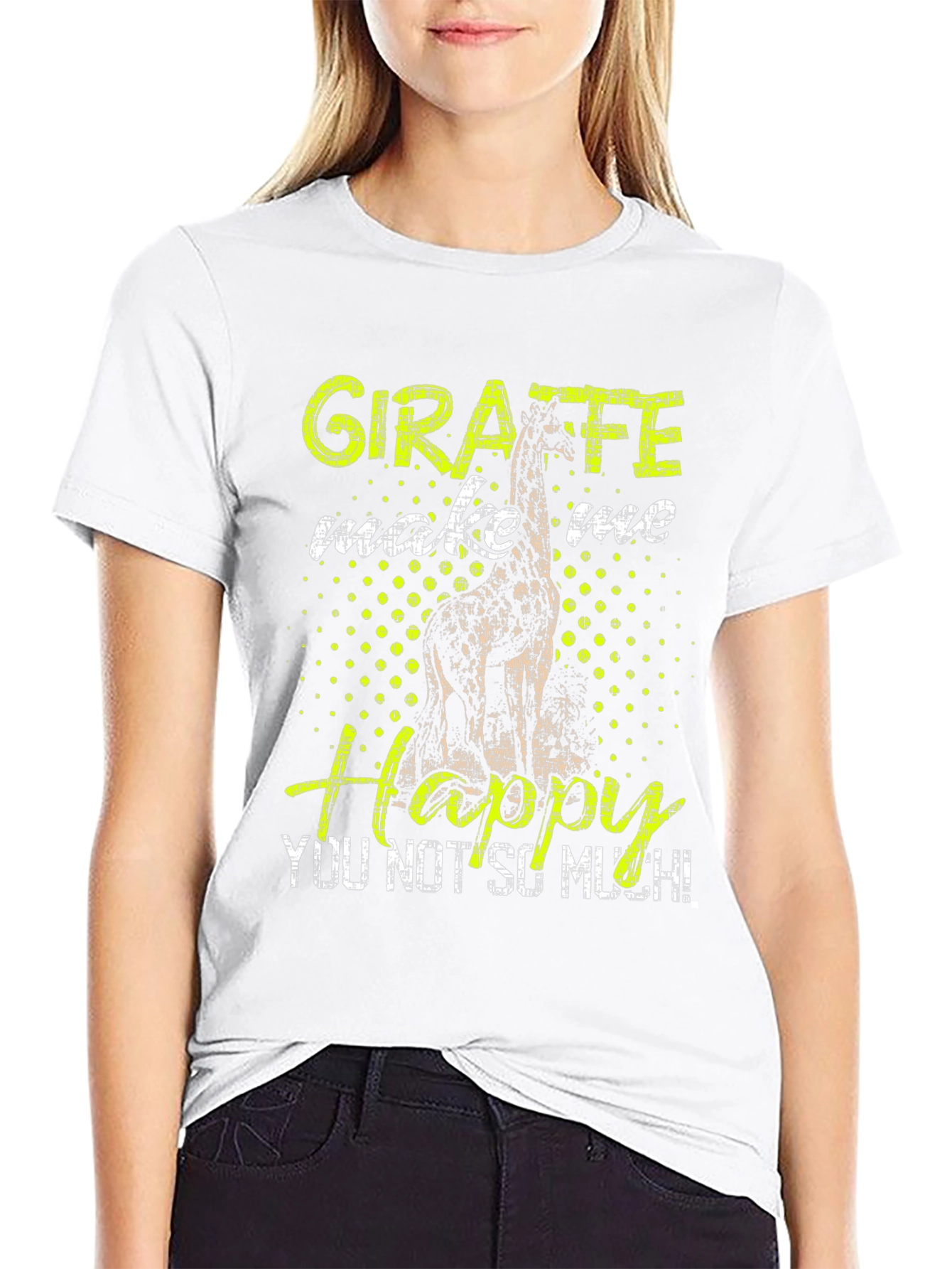 Giraffe Make Me Happy T-Shirt