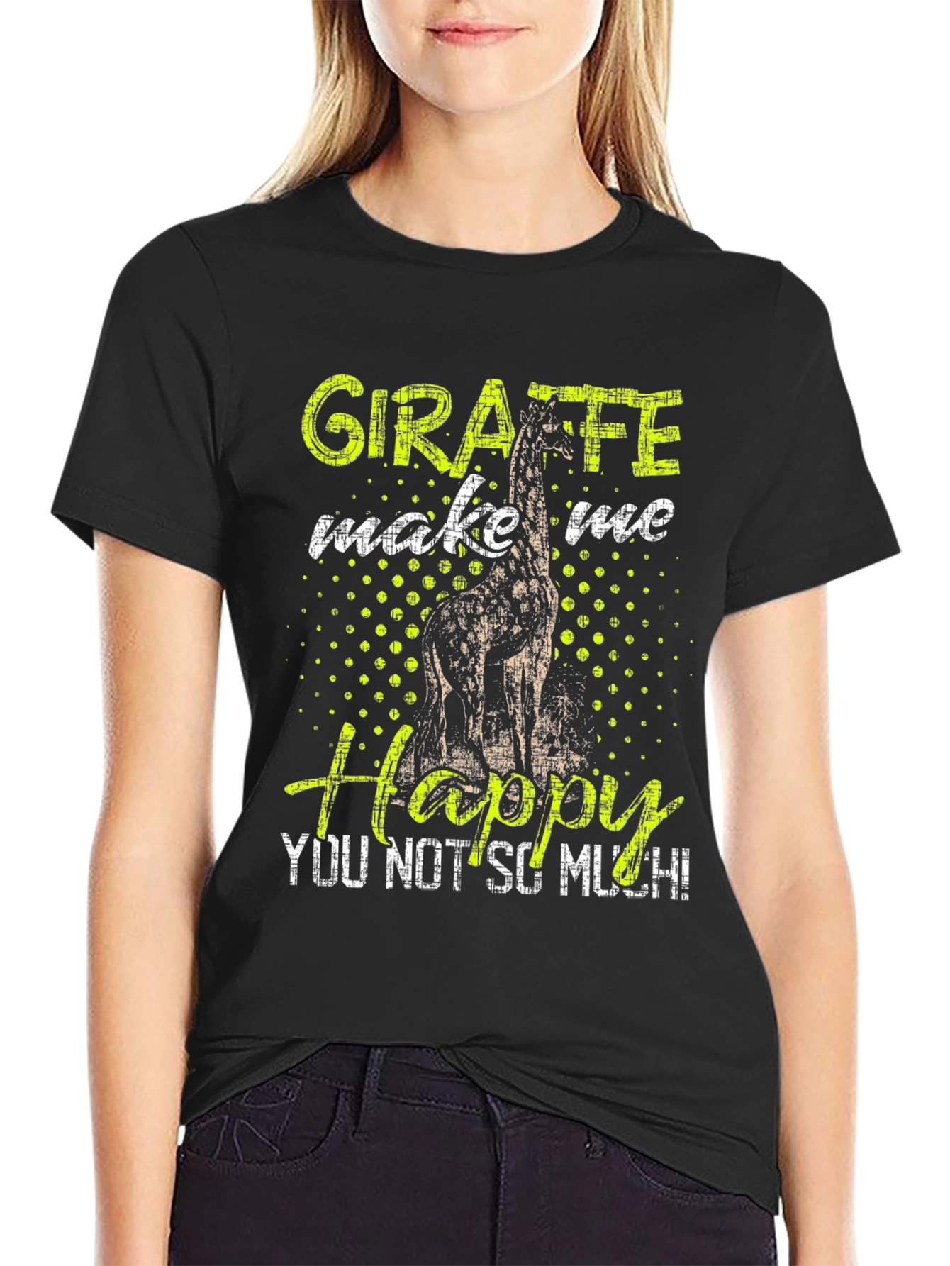 Giraffe Make Me Happy T-Shirt