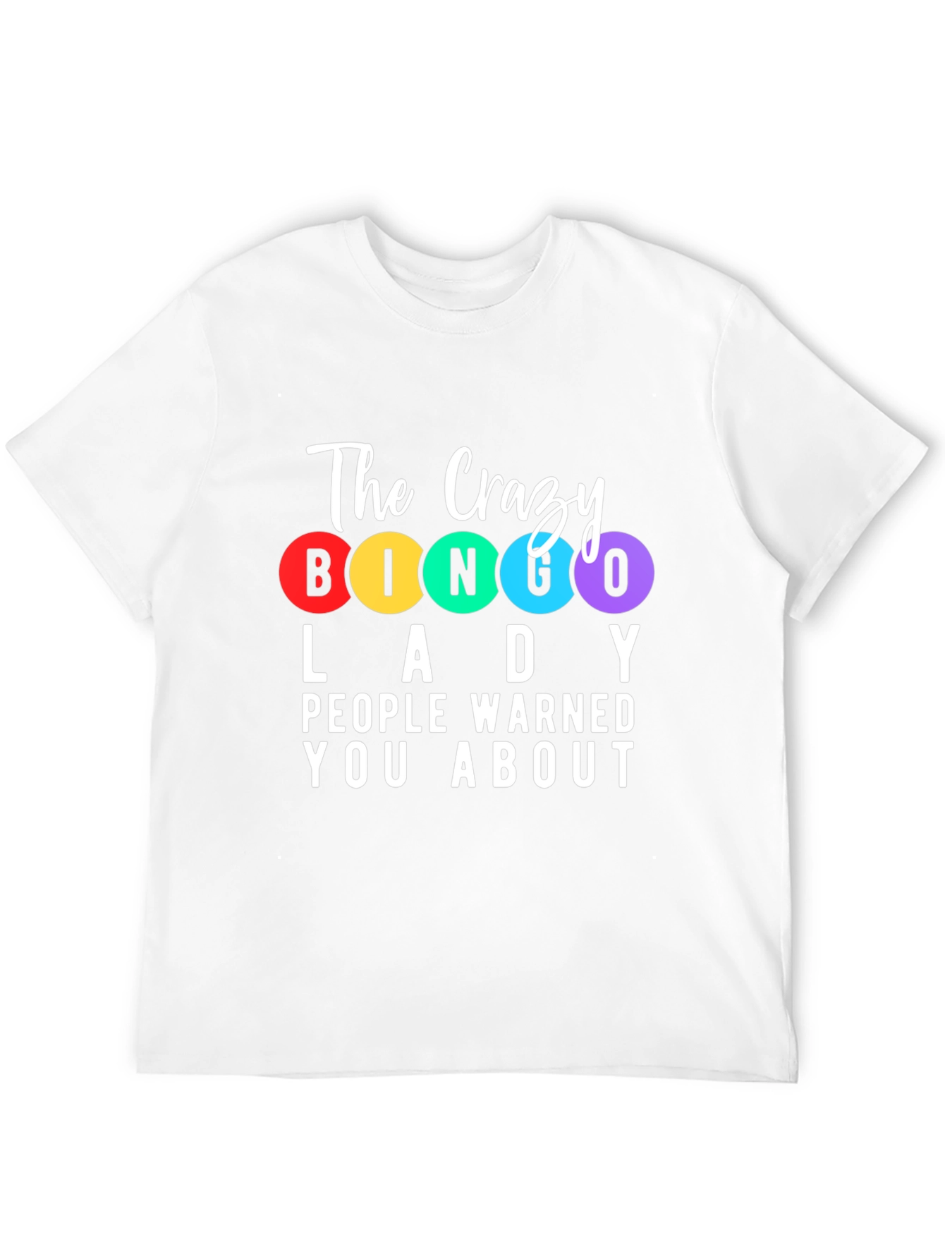 Crazy Bingo Lady T-Shirt - Fun Novelty Tee