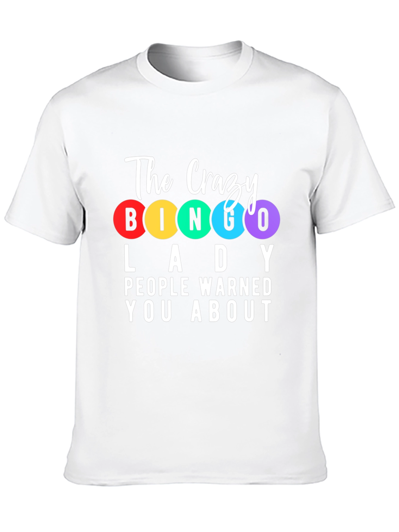 Crazy Bingo Lady T-Shirt - Fun Novelty Tee
