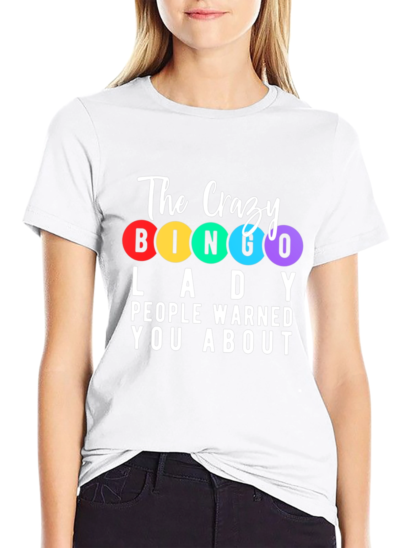 Crazy Bingo Lady T-Shirt - Fun Novelty Tee