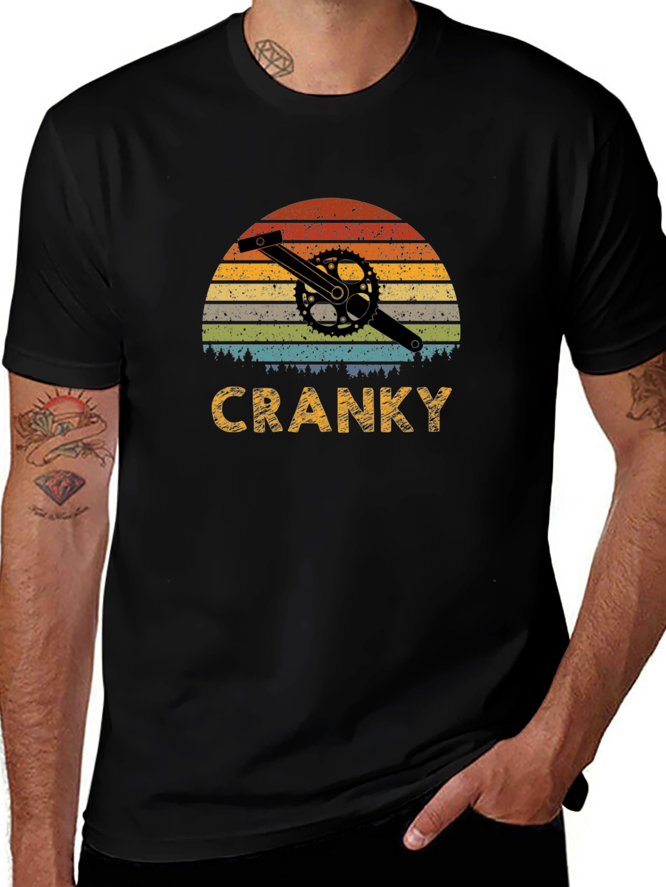 Cranky Retro Bike T-Shirt