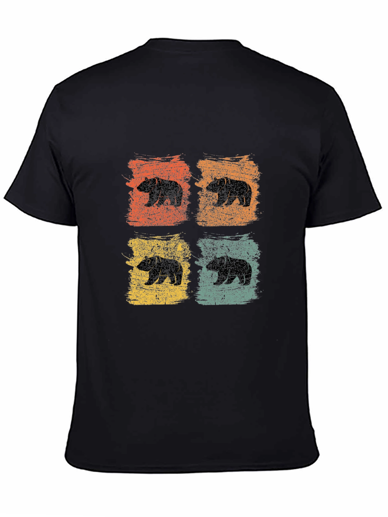 Retro Bear Graphic T-Shirt - Stylish Mens Tee