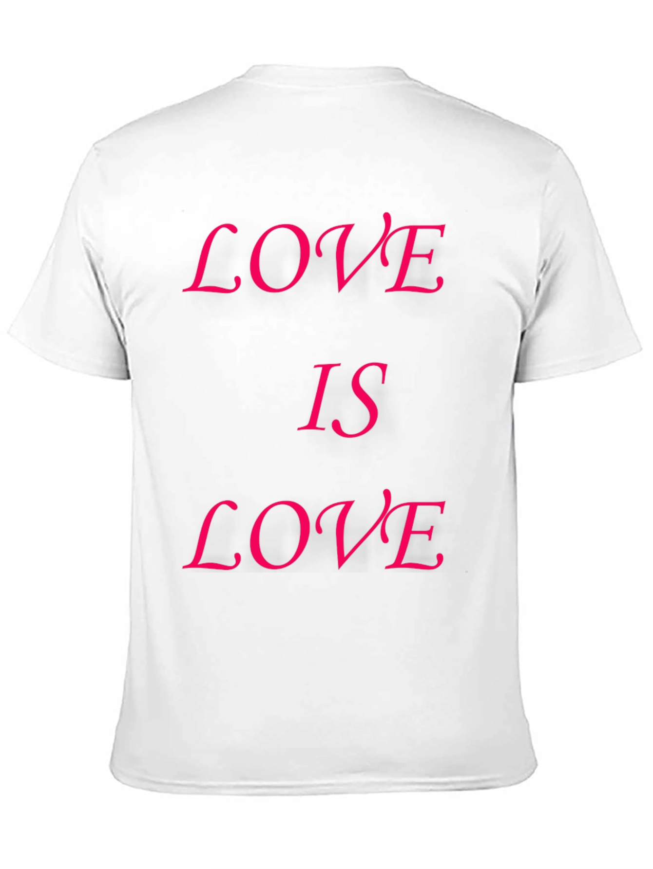Love is Love T-Shirt - Black Cotton Blend