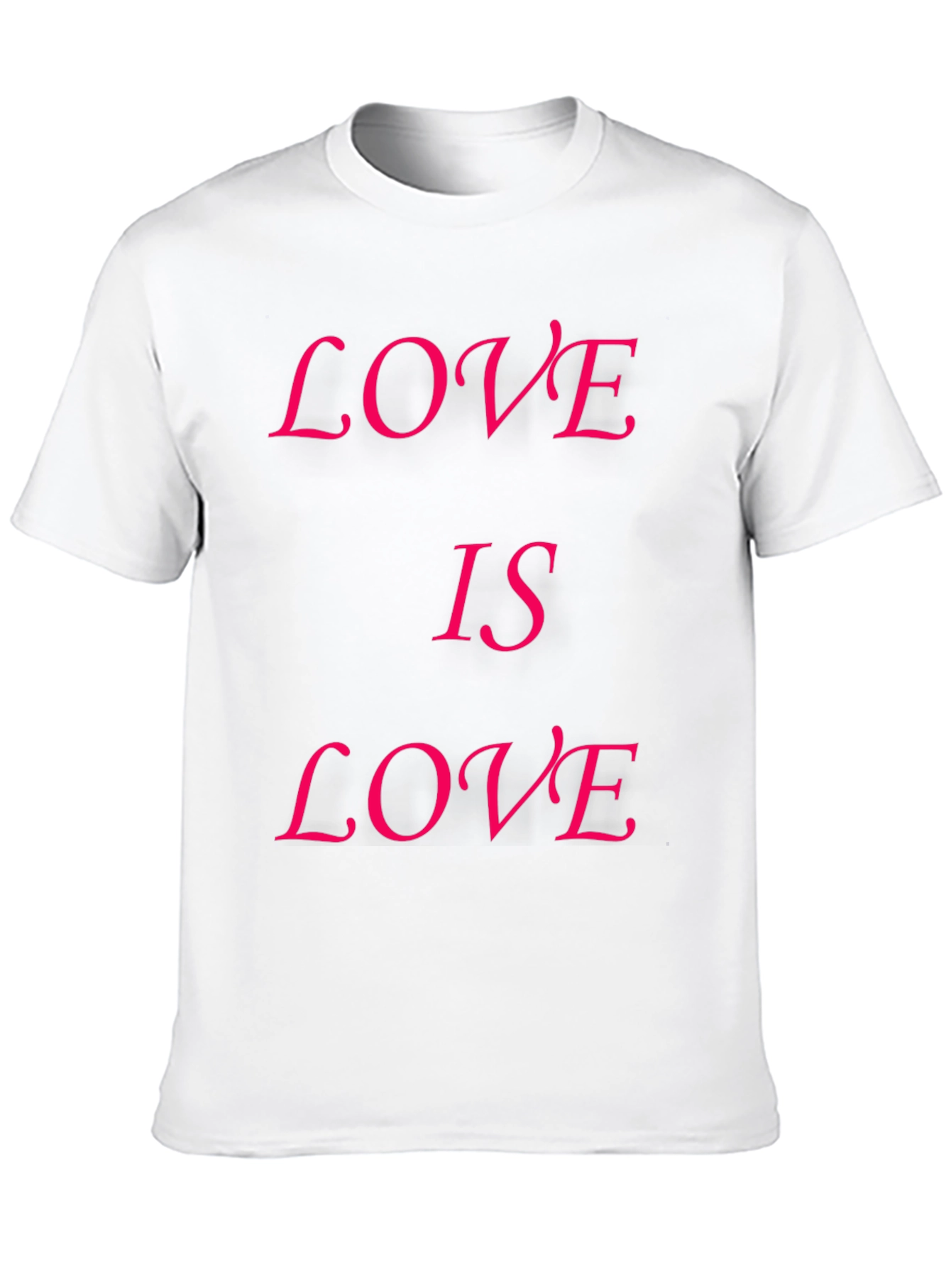 Love is Love T-Shirt - Black Cotton Blend