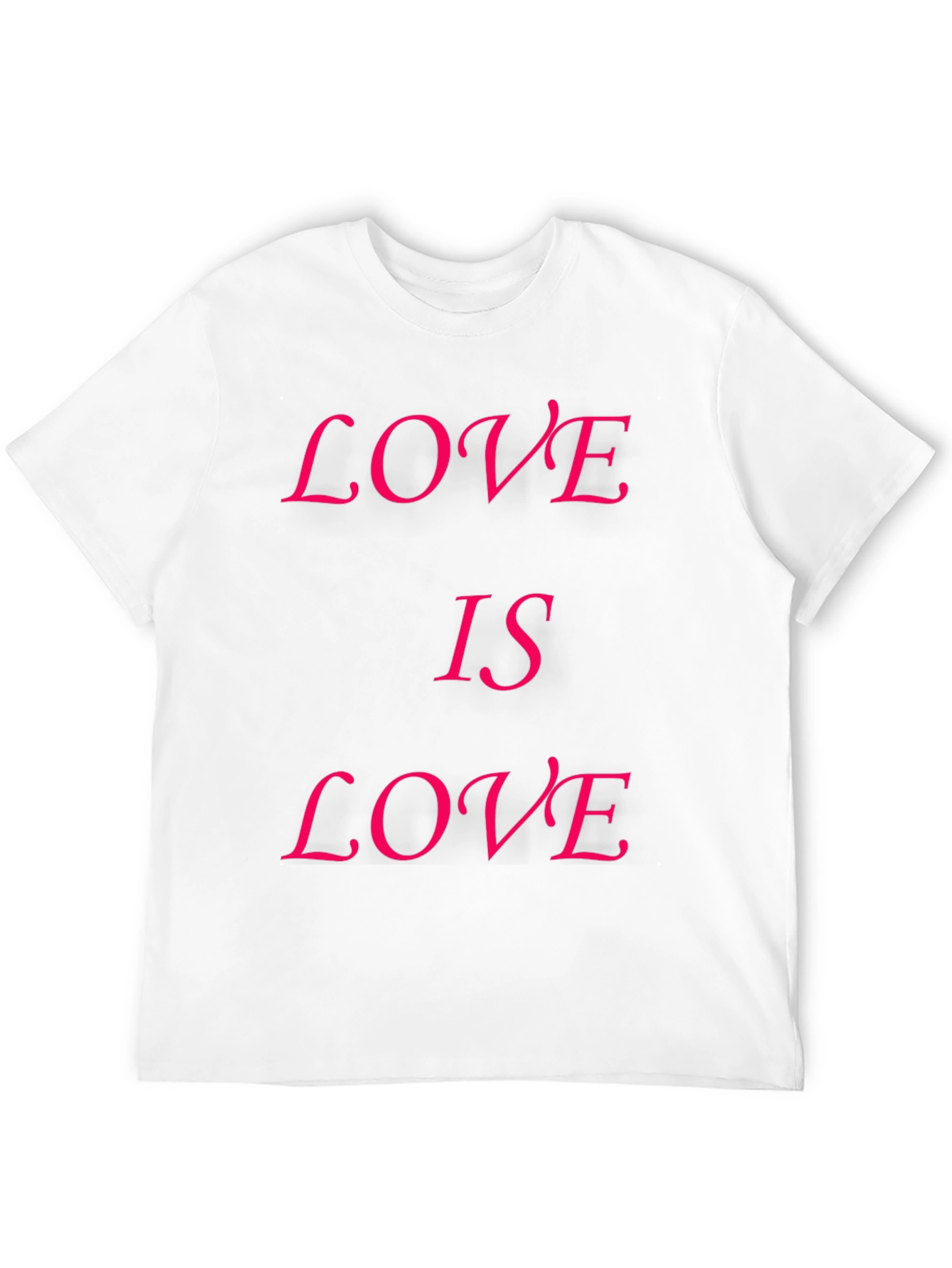 Love is Love T-Shirt - Black Cotton Blend