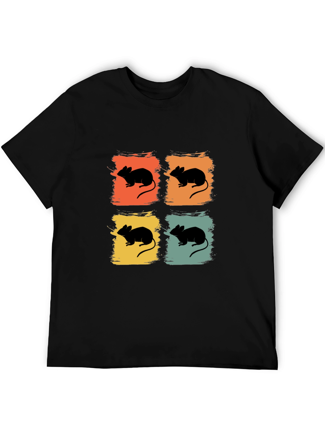 Retro Mouse Graphic T-Shirt - Quirky Rodent Tee