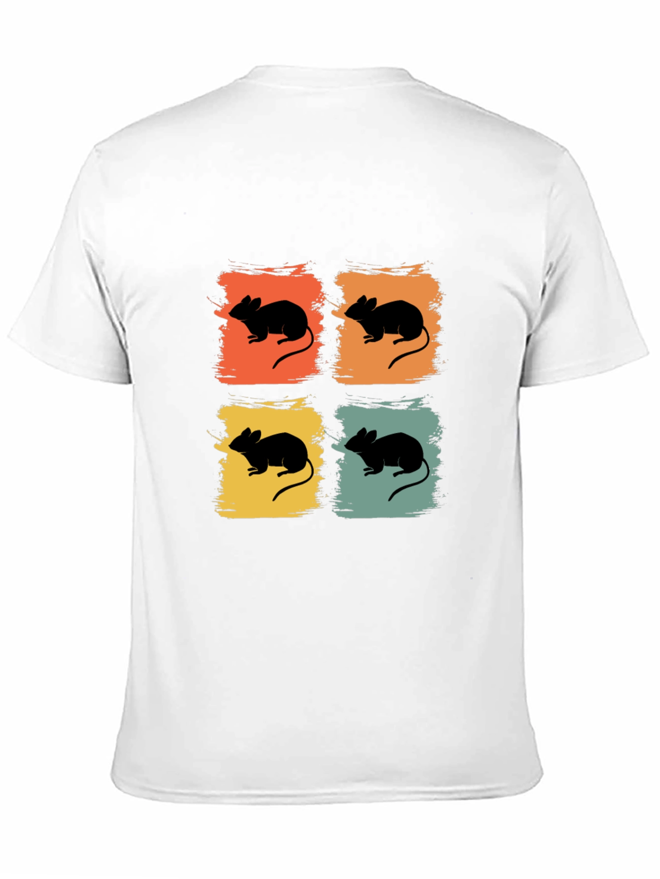 Retro Mouse Graphic T-Shirt - Quirky Rodent Tee