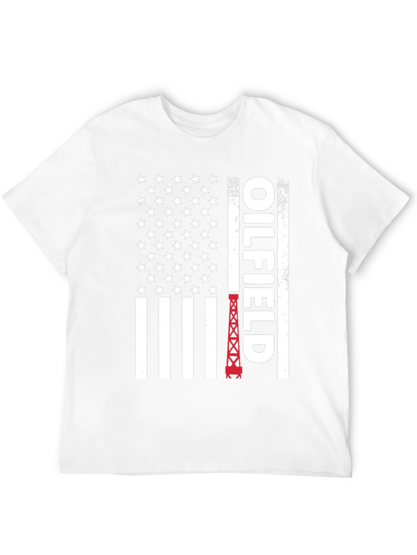 Oilfield American Flag Graphic T-Shirt