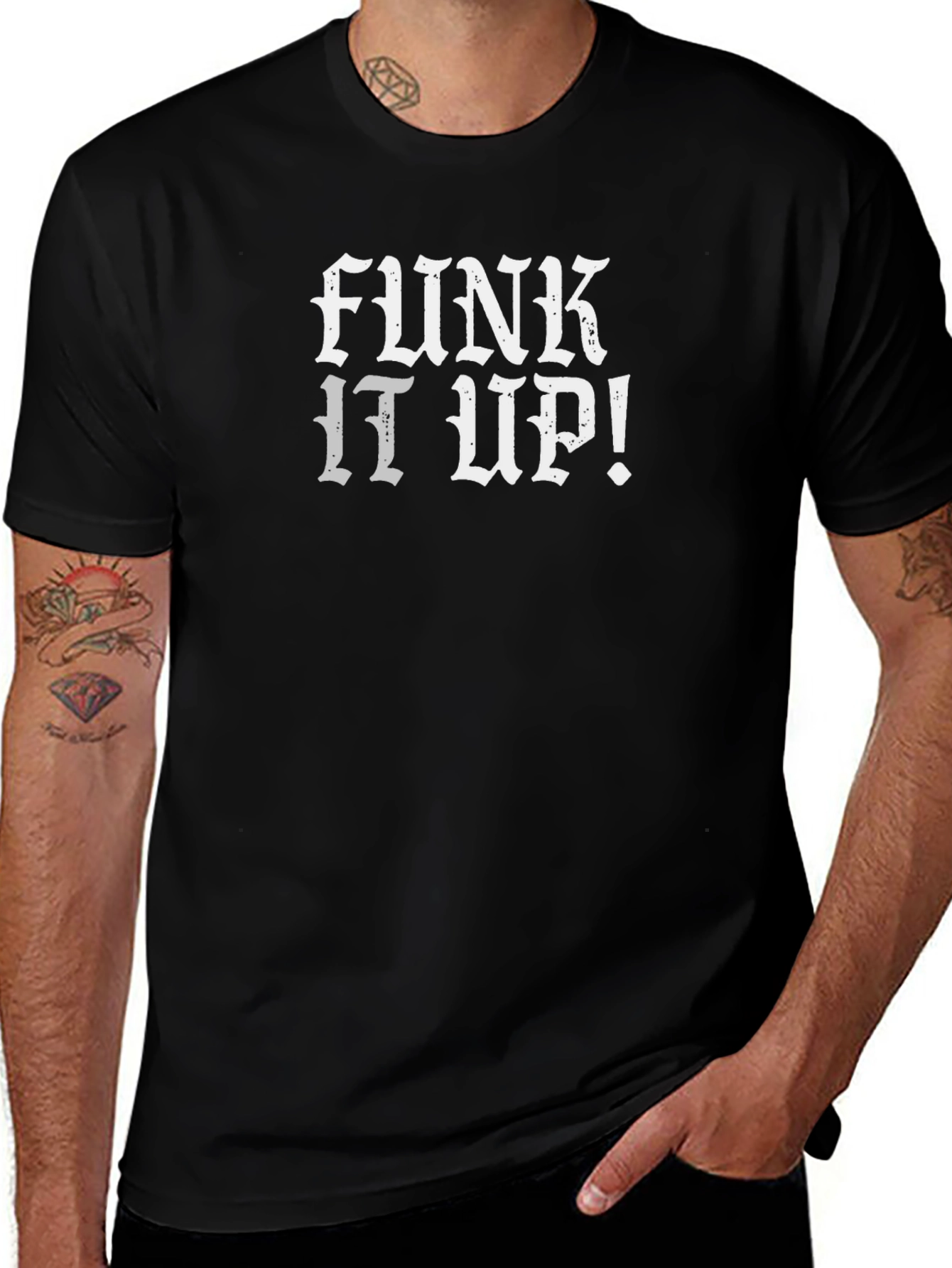 Funk It Up! Graphic Tee - Bold Black T-Shirt