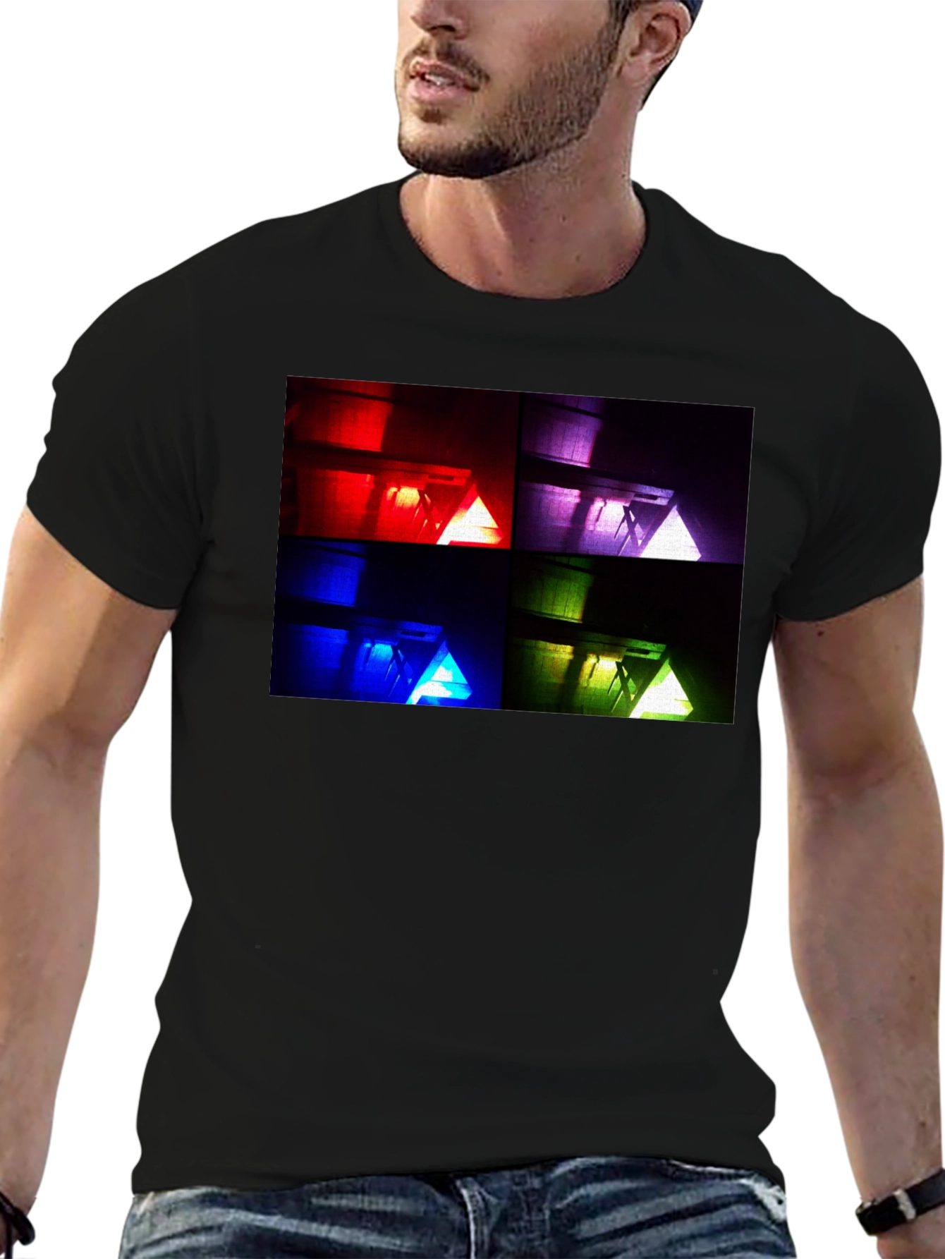 Prism Light Show Black T-Shirt