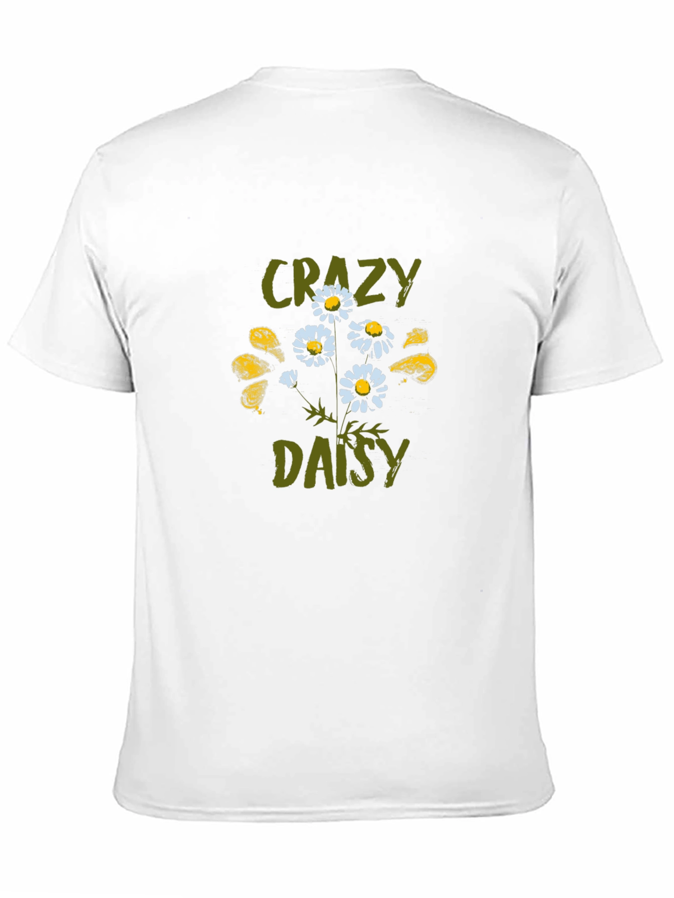 Crazy Daisy Graphic Tee - Unisex Black T-Shirt