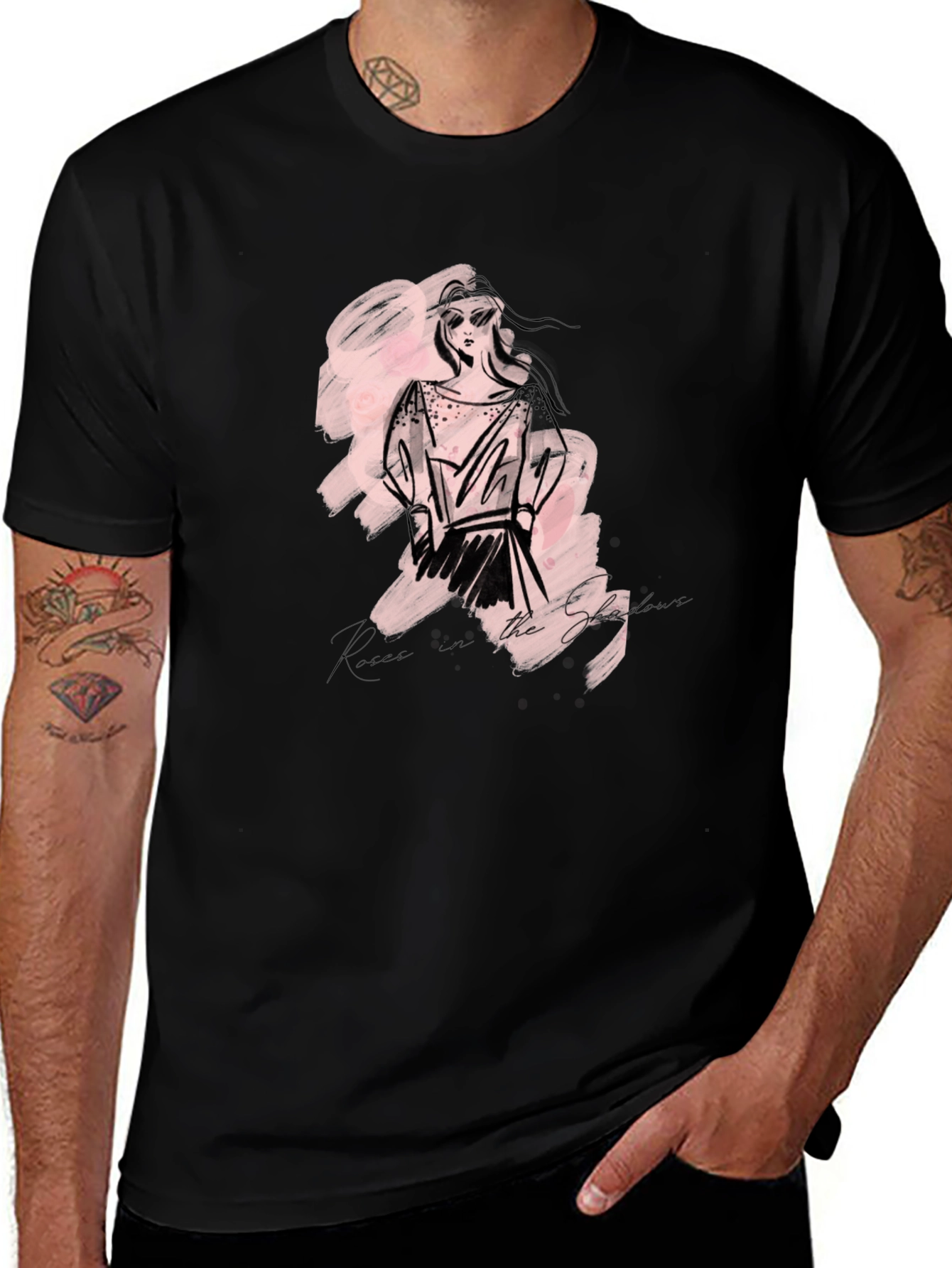 Sketch Fashion Graphic Tee - Modern Style