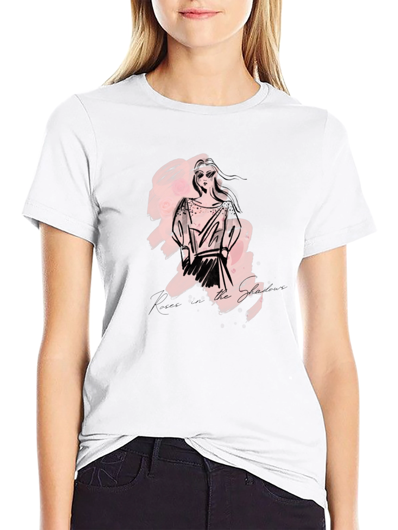 Sketch Fashion Graphic Tee - Modern Style