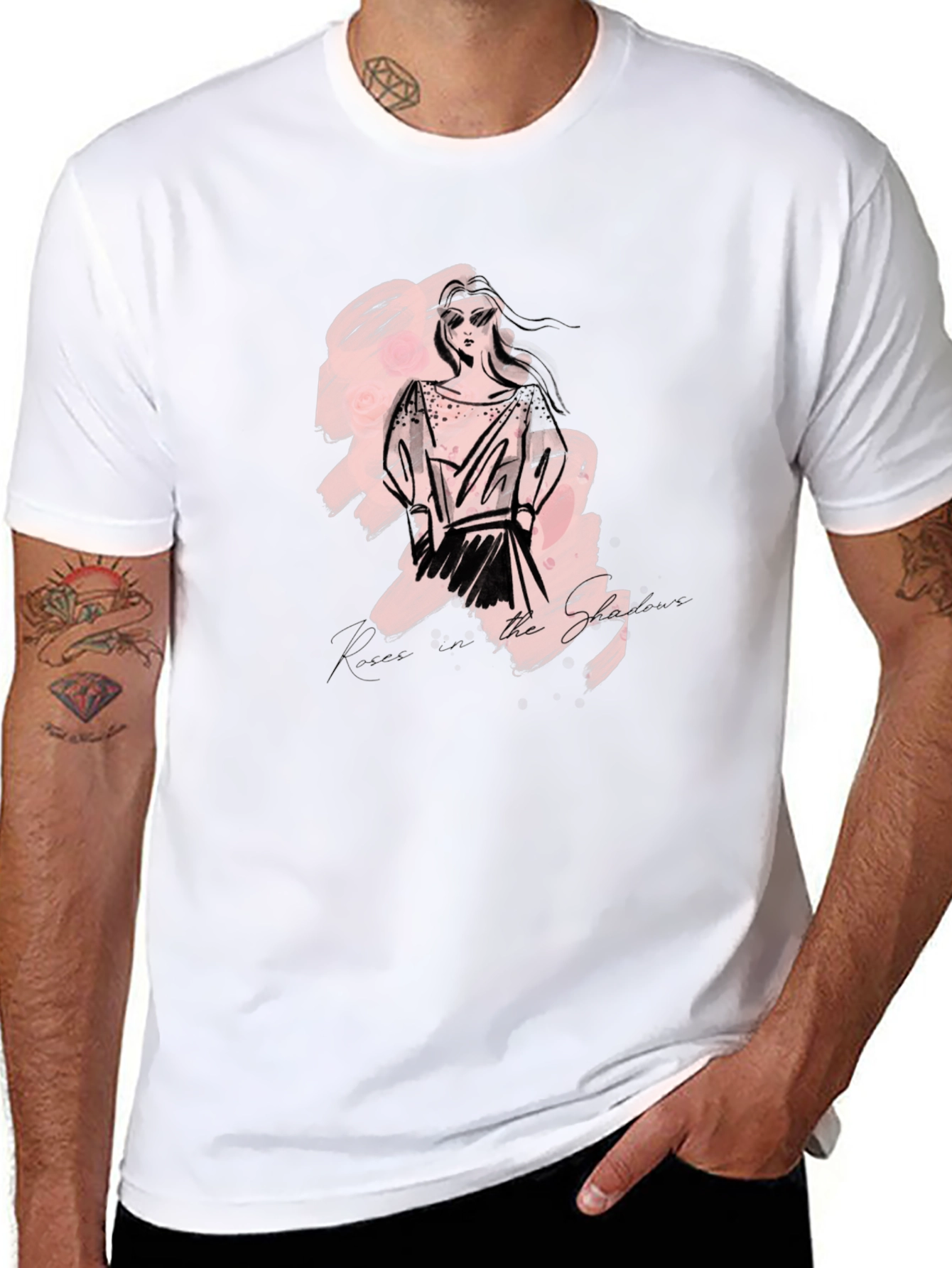Sketch Fashion Graphic Tee - Modern Style