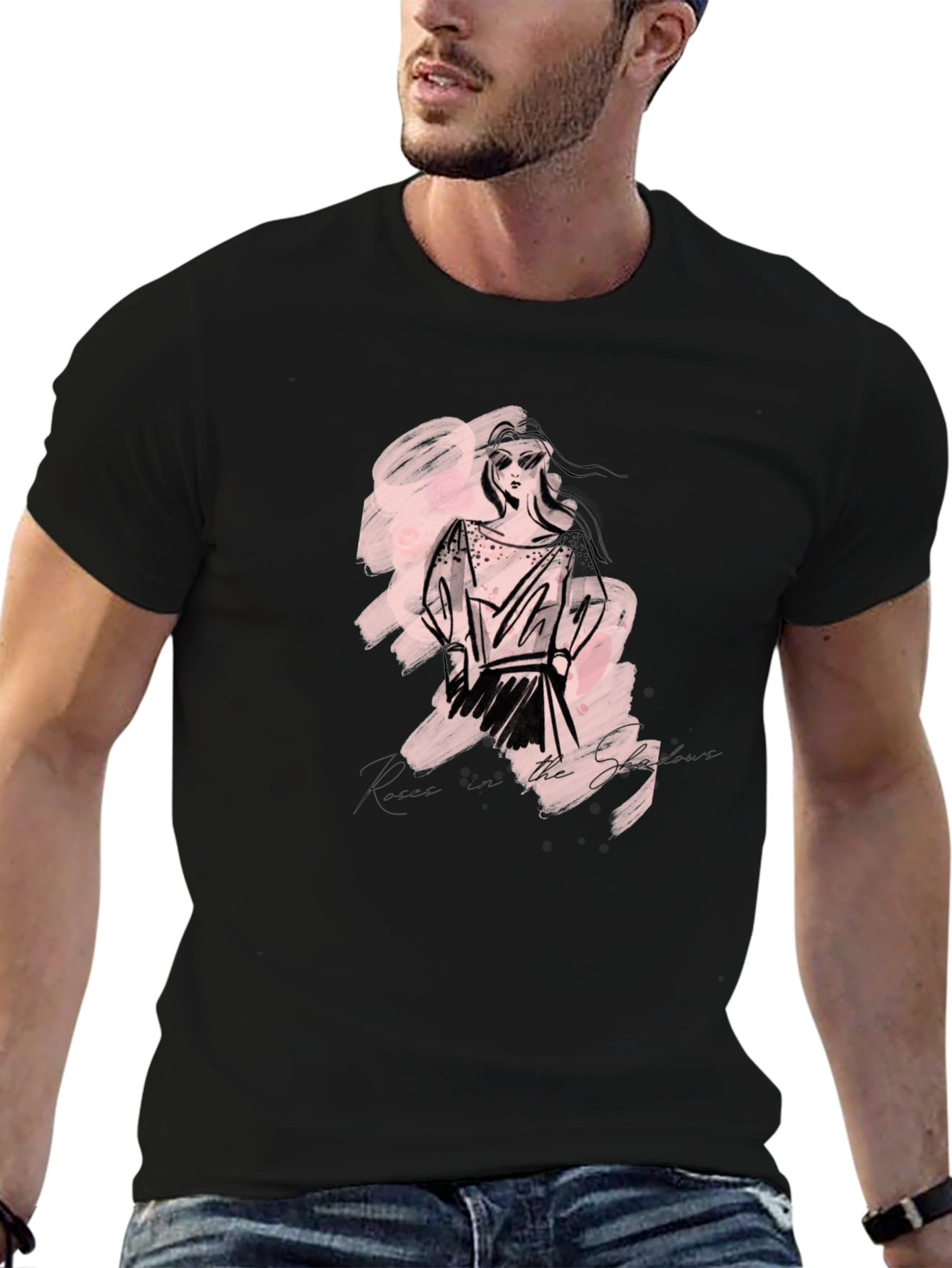 Sketch Fashion Graphic Tee - Modern Style