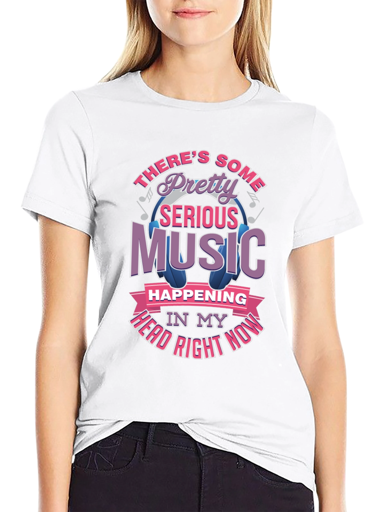 Music Head T-Shirt - Pretty Serious Sounds Tee