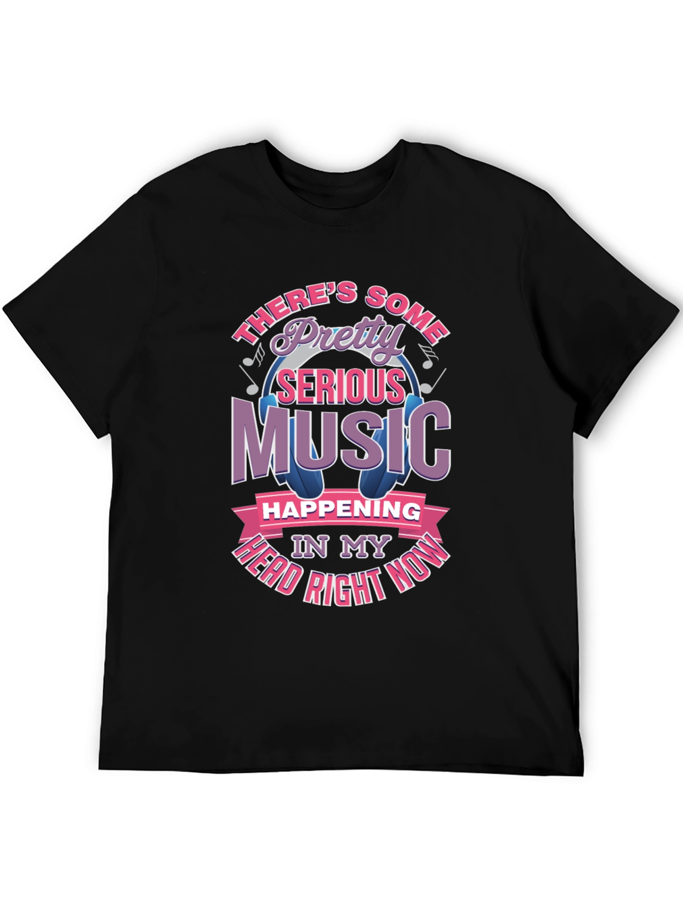 Music Head T-Shirt - Pretty Serious Sounds Tee