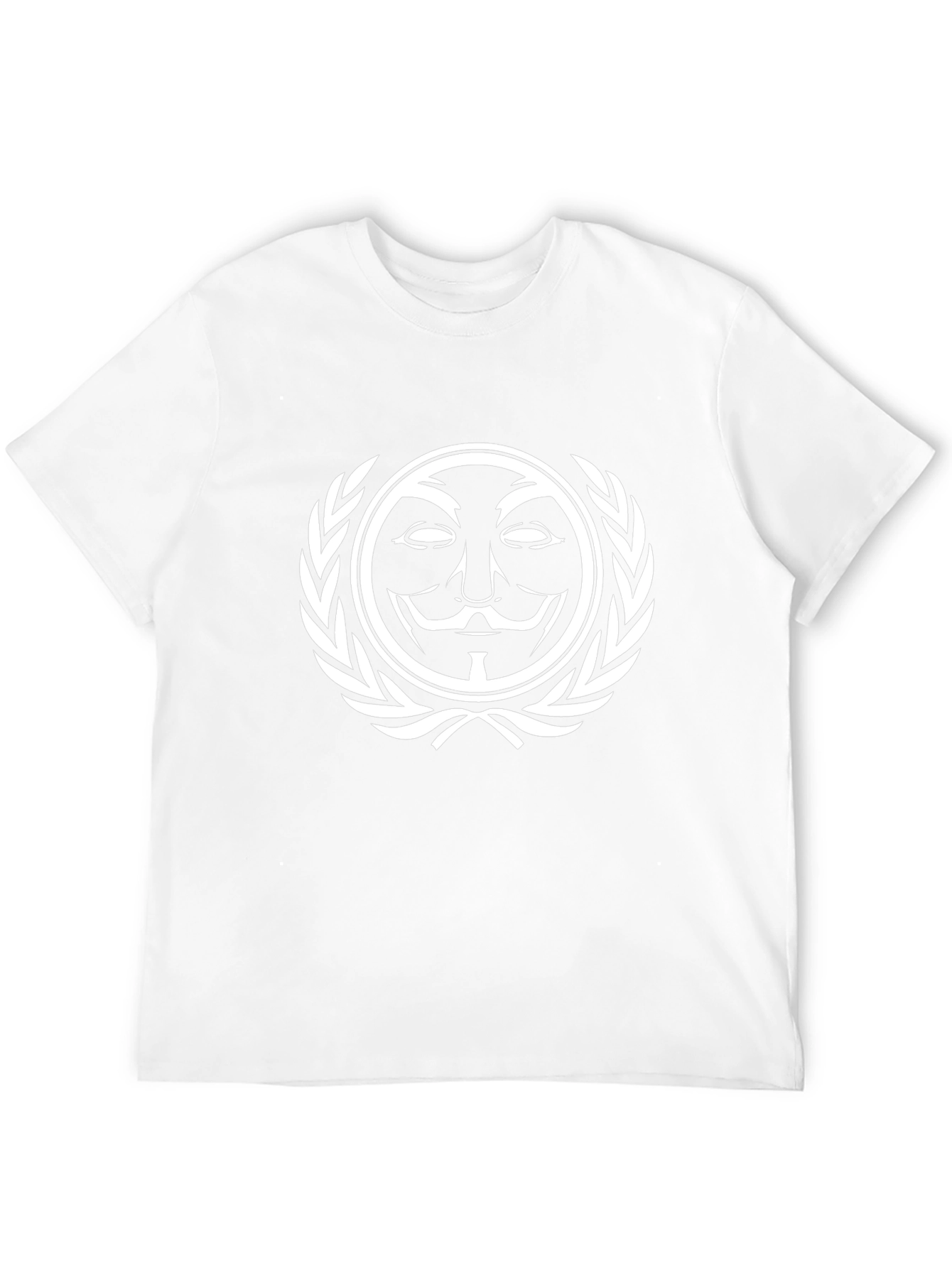 Anonymous Mask Graphic Tee - Black Cotton T-Shirt