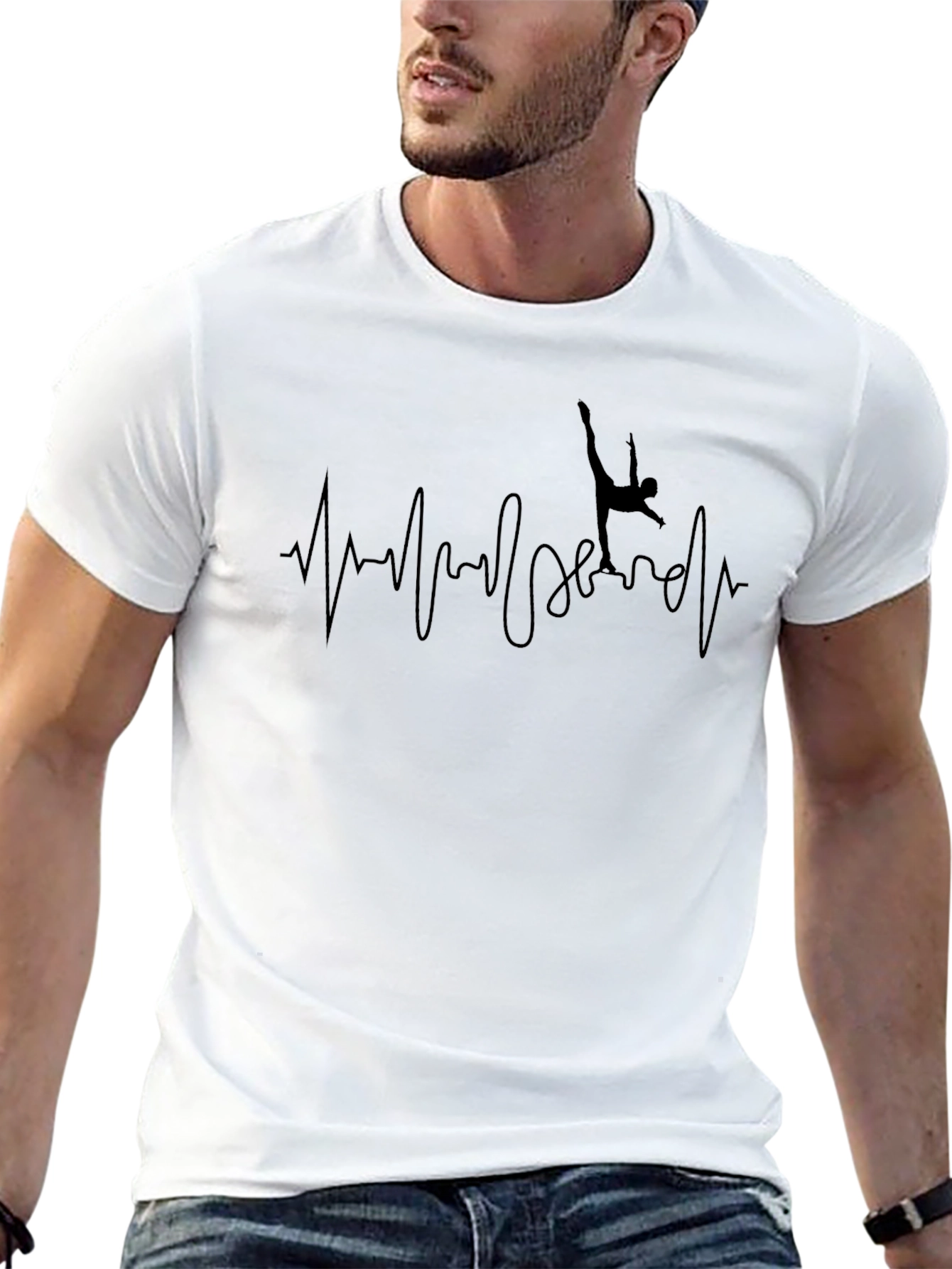 Gymnastics Heartbeat Black T-Shirt