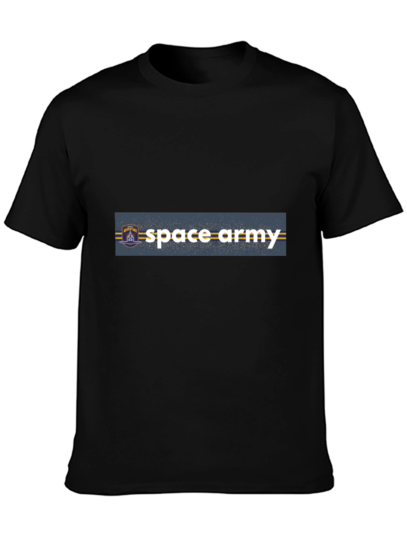 Space Army Graphic Black T-Shirt