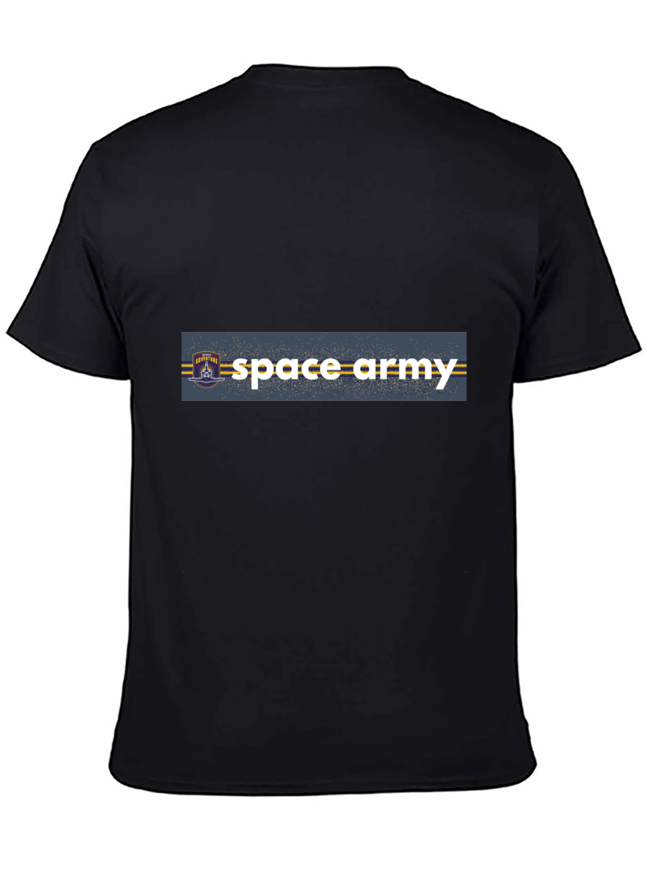 Space Army Graphic Black T-Shirt