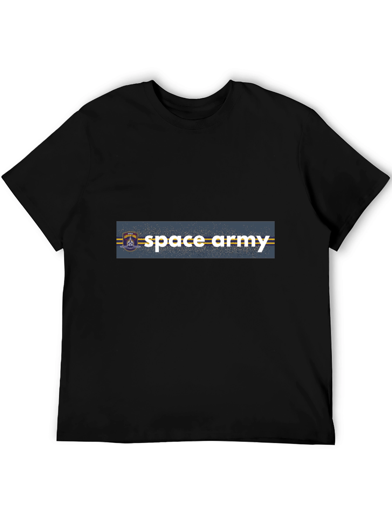 Space Army Graphic Black T-Shirt
