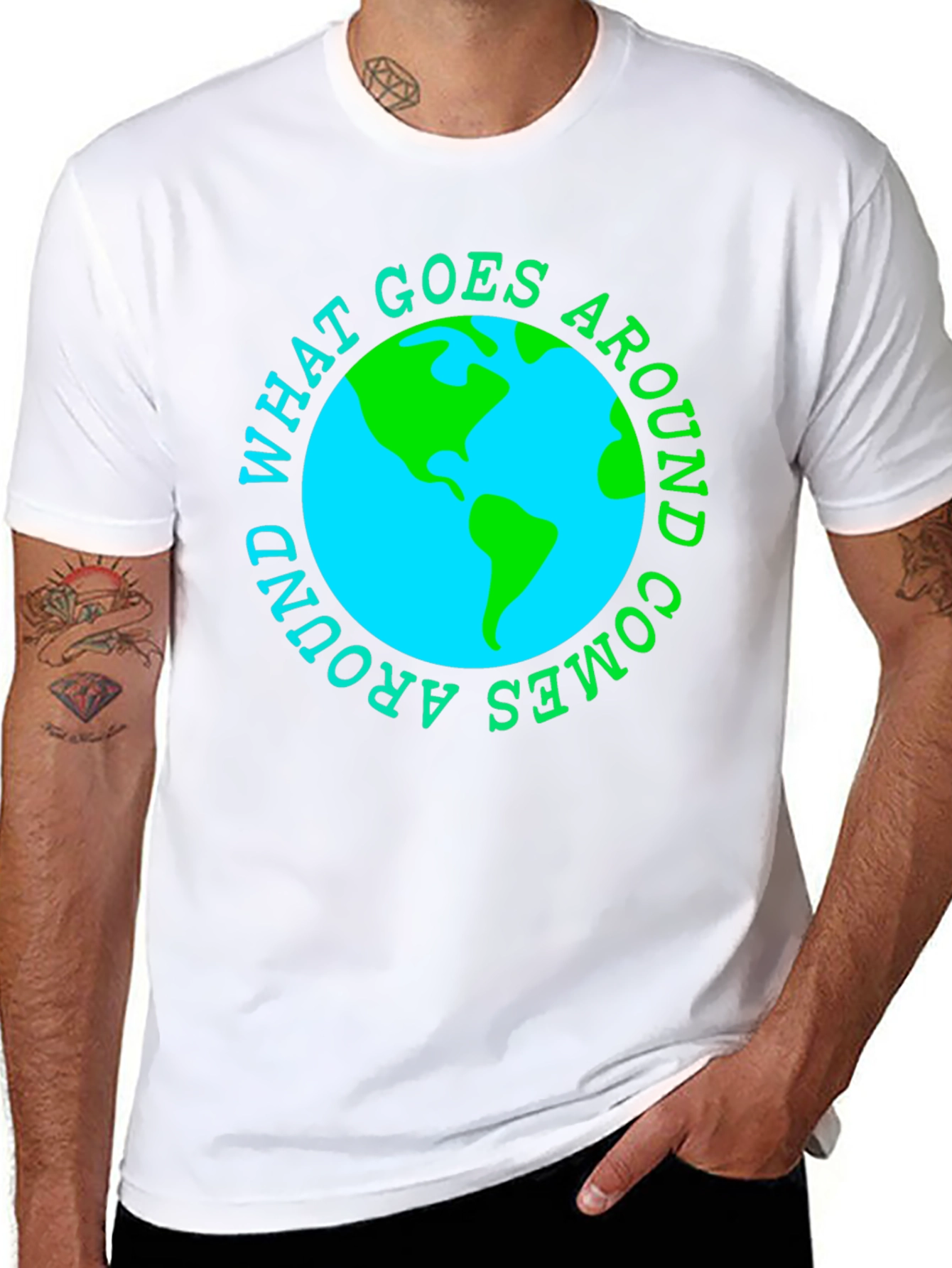 What Goes Around Comes Around Earth T-Shirt